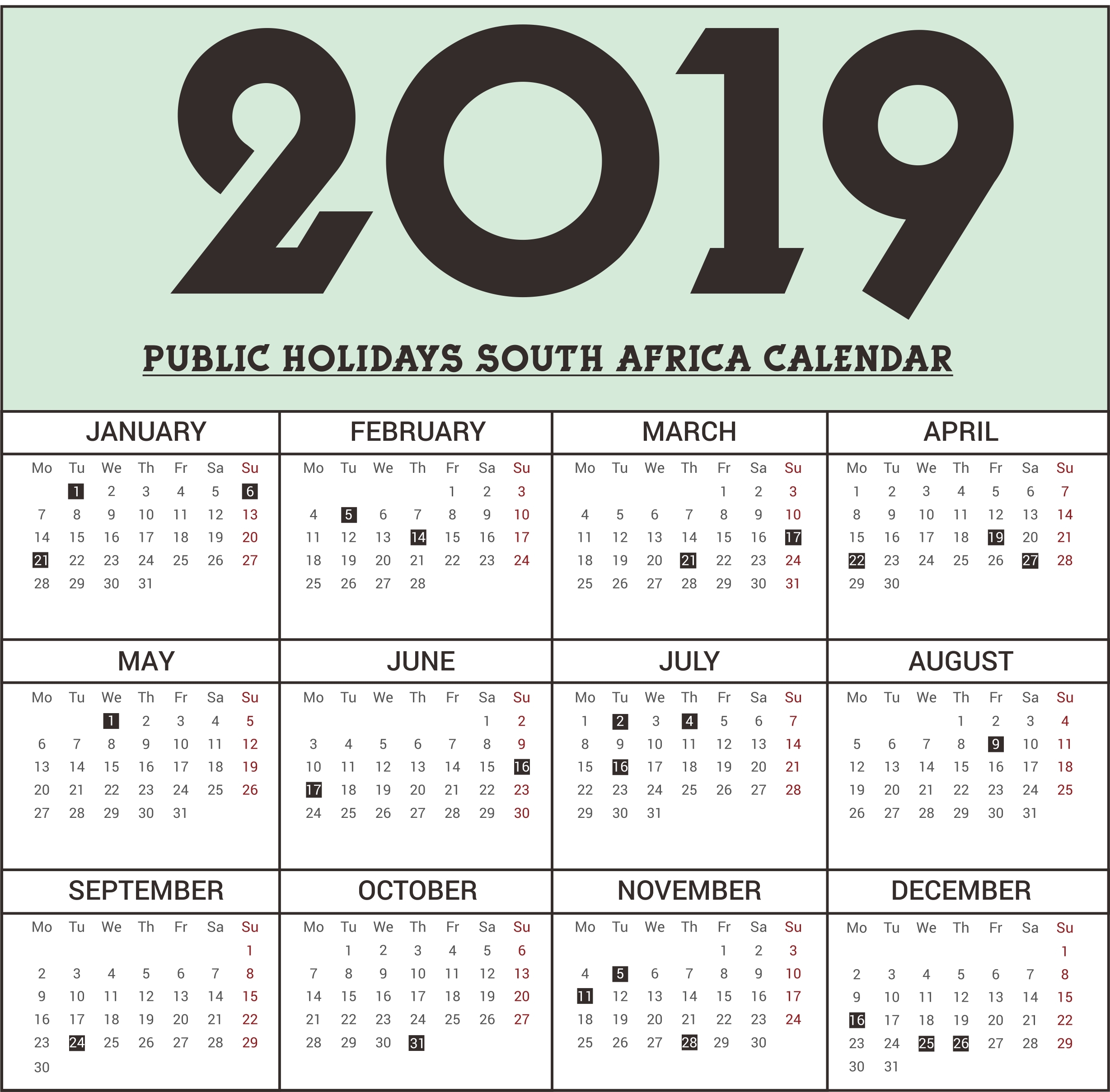 South African Public Holidays Calendar Google Maps Dasha Delcina