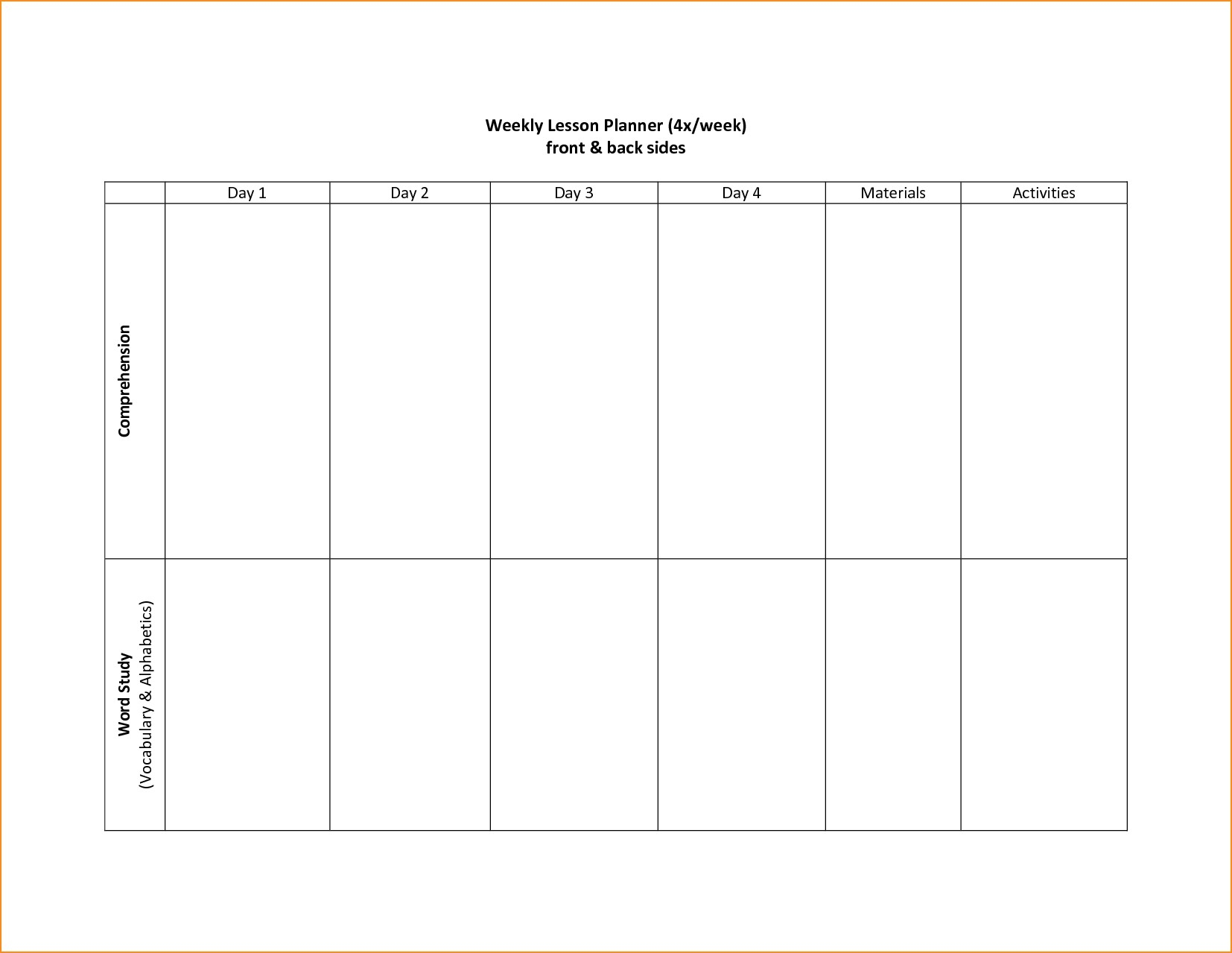 005 Template Ideas 20Schedule Two Week Planning Pdf Calendar-Free Printable 2 Page Calendar Blank