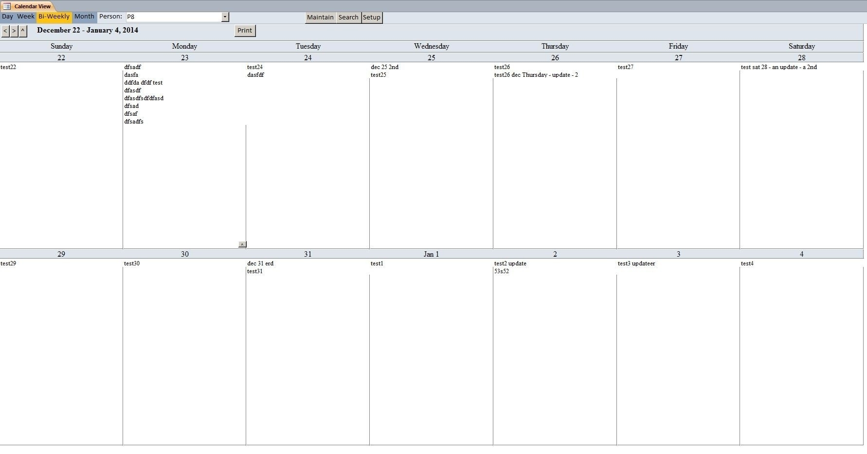 022 Two Week Calendar Template Blank Baskan Idai Co Within-Two Week Schedule Template