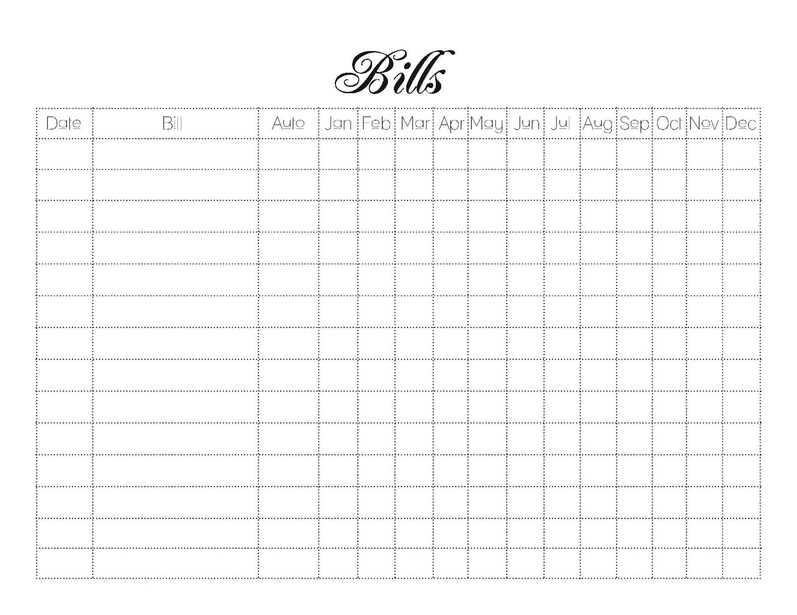 027 Blank Spreadsheet Printable New Template Free Monthly-Monthly Bill Template Free Printable