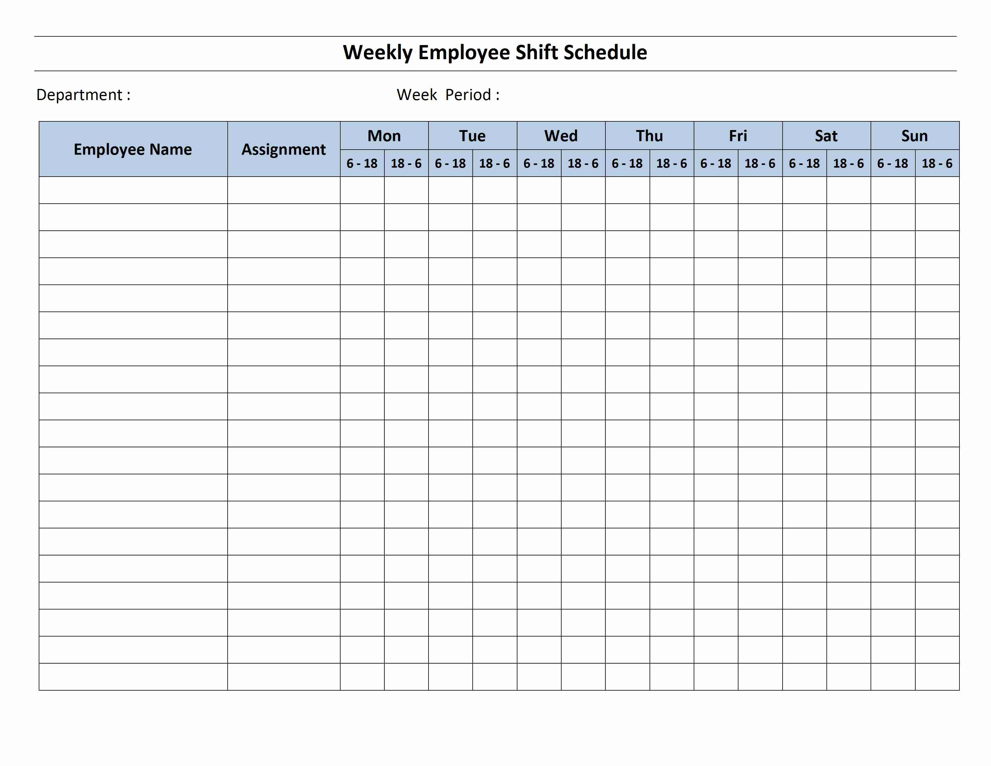 12 Hour Shift Schedule Template-12 Hour Schedule Template
