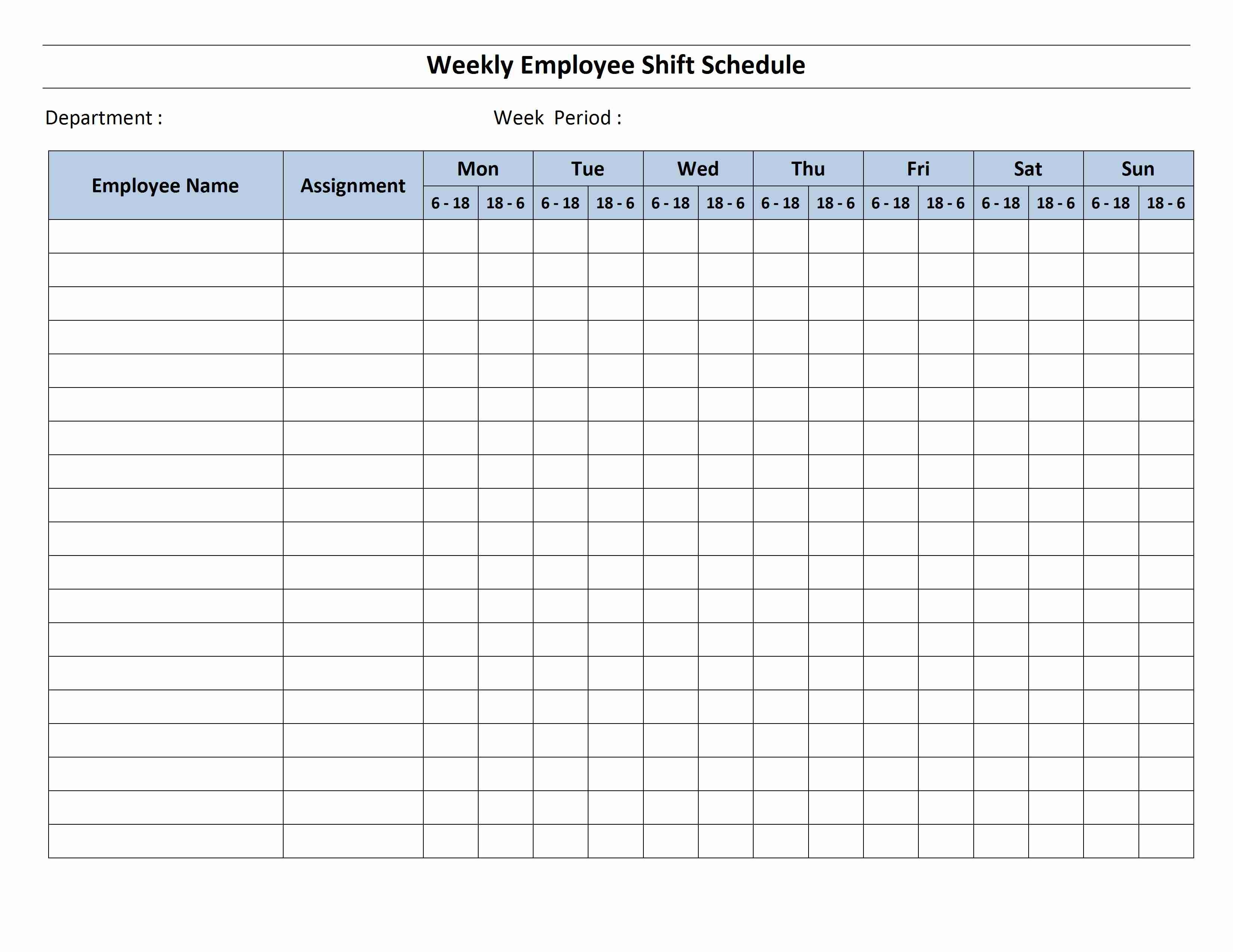 12 Hour Shift Schedule Template-12 Hour Schedule Templates