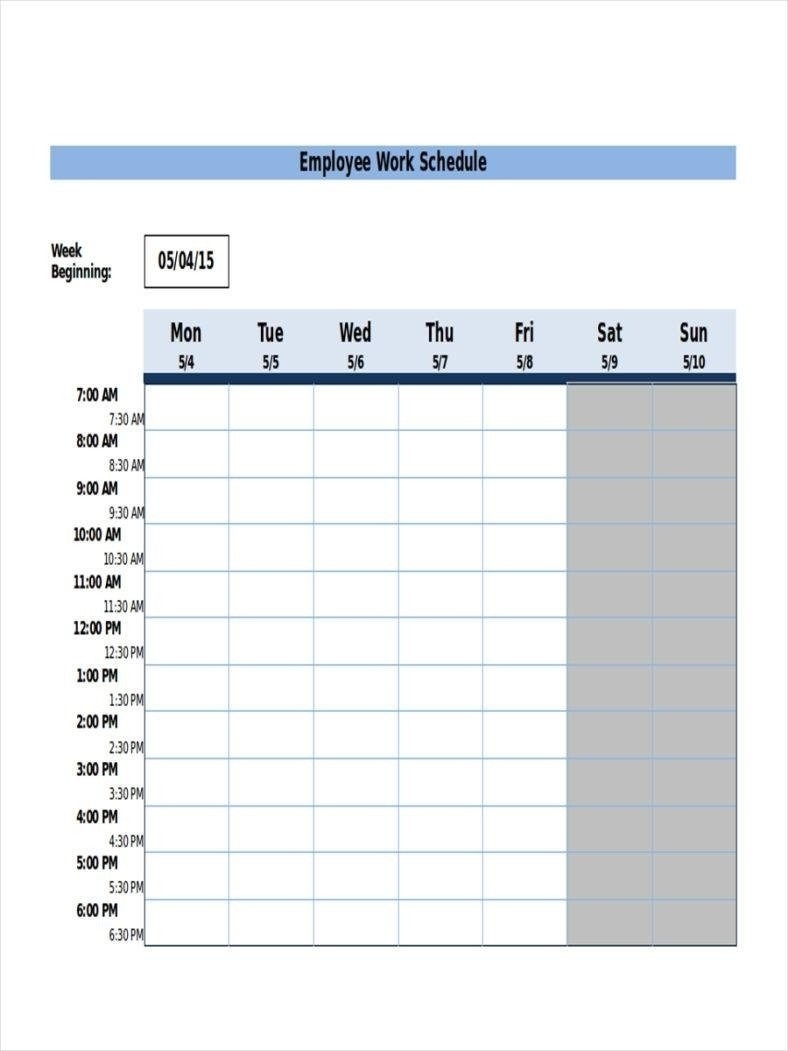 12 Hour Shift Schedule Template | Calendar Printing Example-12 Hour Schedule Template