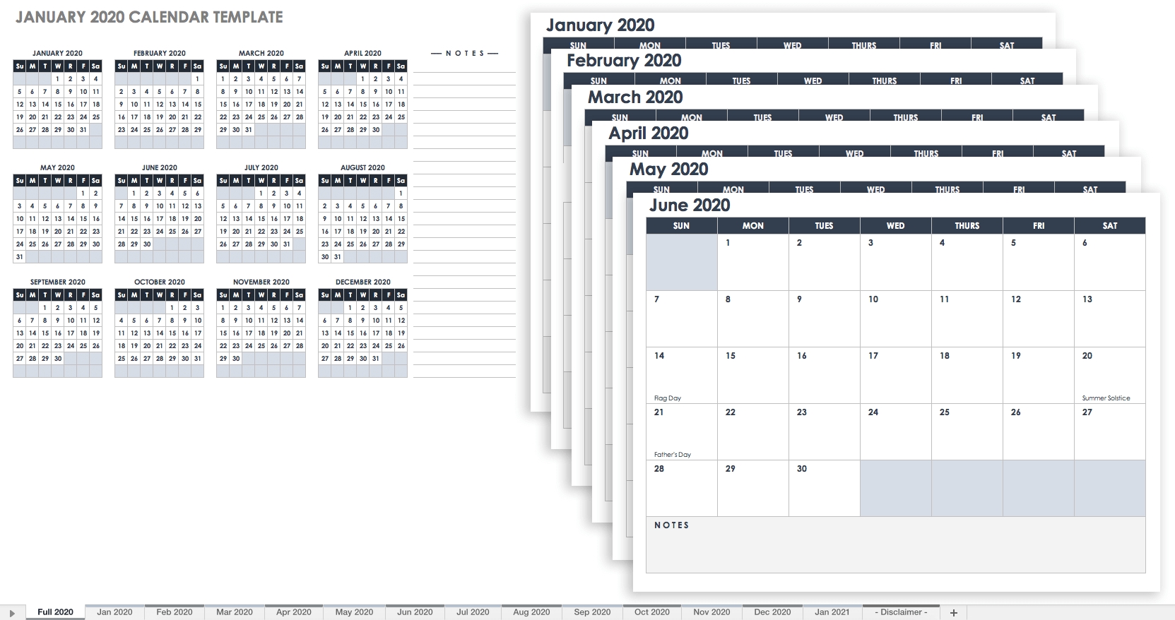 15 Free Monthly Calendar Templates | Smartsheet-Free Pretty Calendar Templates