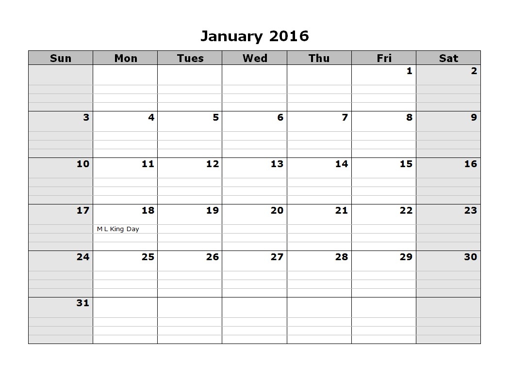 2016 Monthly Calendar Landscape 08 16 Calendarlab-Calendar Labs 2020 Templates