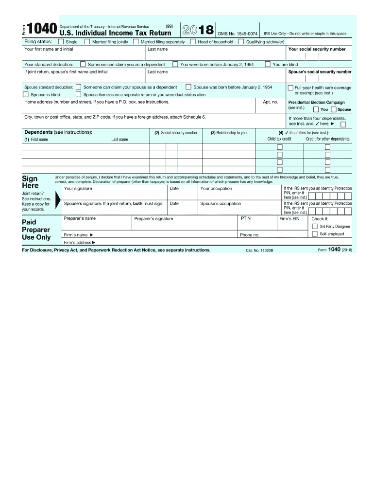 Blank Tax Forms Printable | Calendar Template Printable