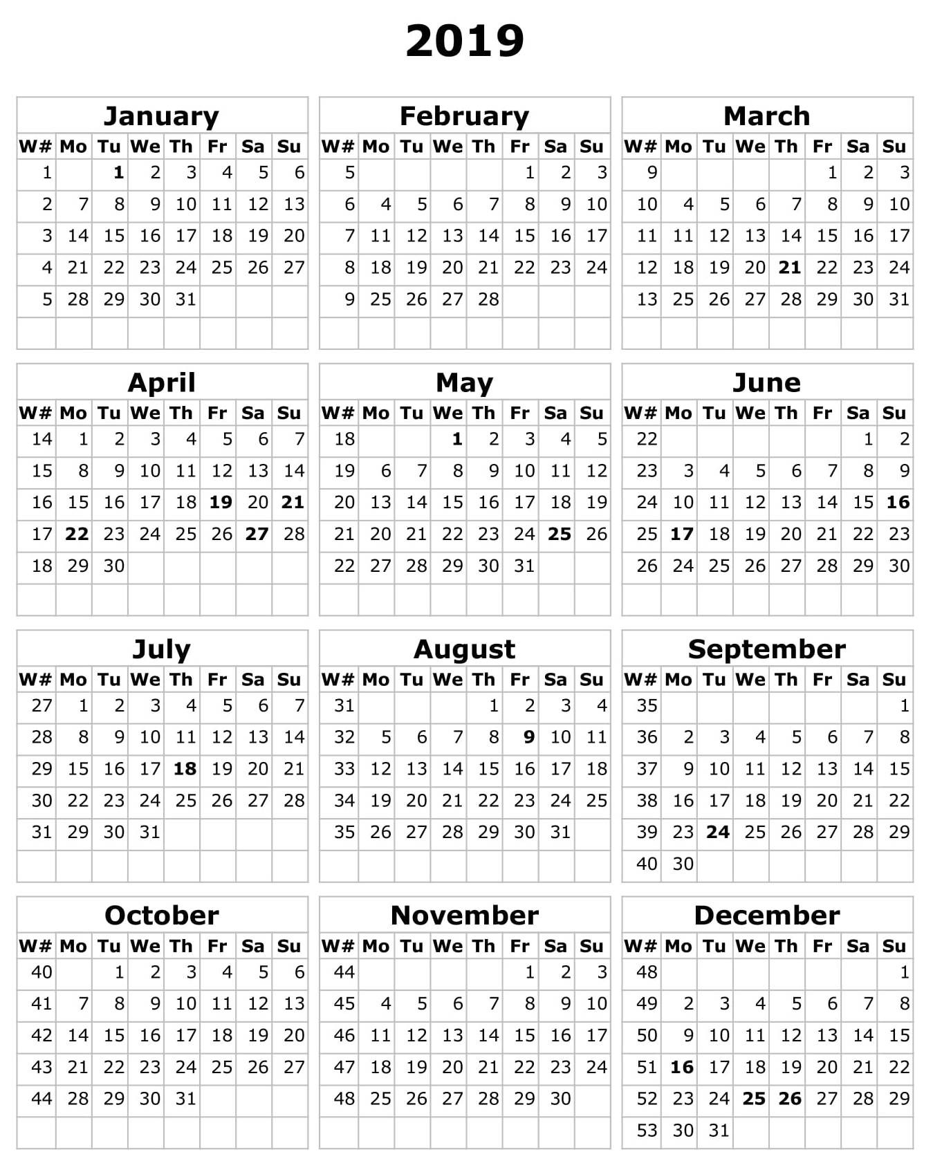 2019 Calendar Template Excel South Africa – Free Calendar-Calendar Template South Africa