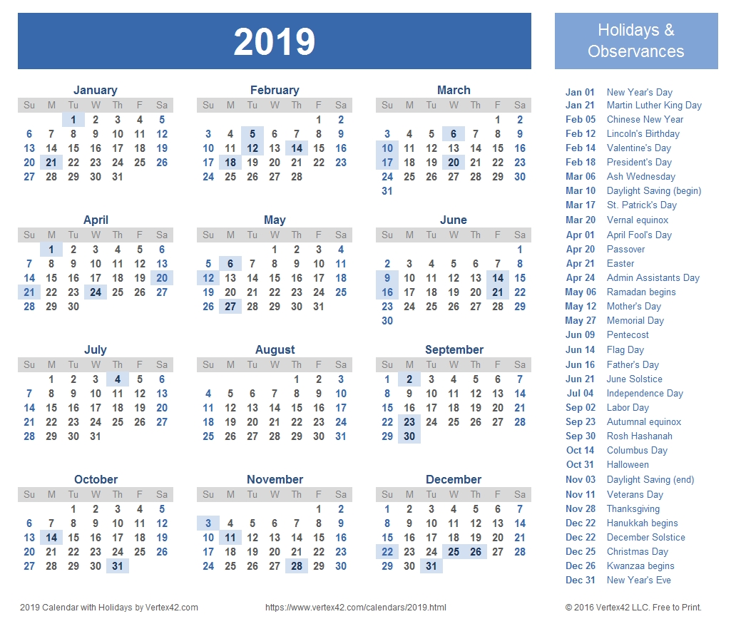 2019 Calendar Templates And Images-2020 Calendar With Holidays South Africa