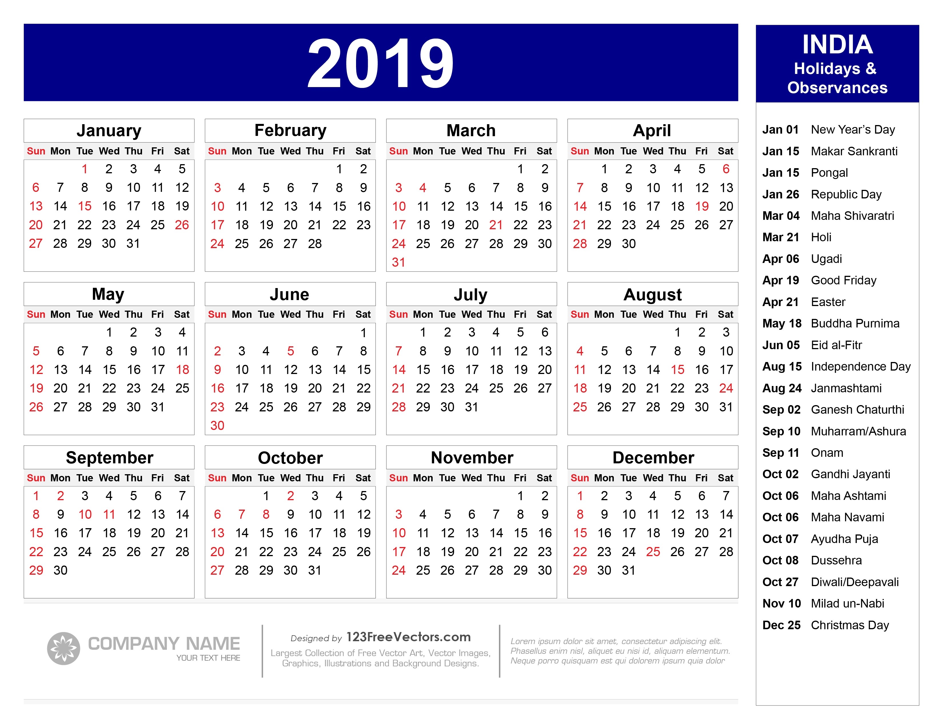 2019 Calendar With Indian Holidays Pdf-July 2020 Calendar With Holidays India