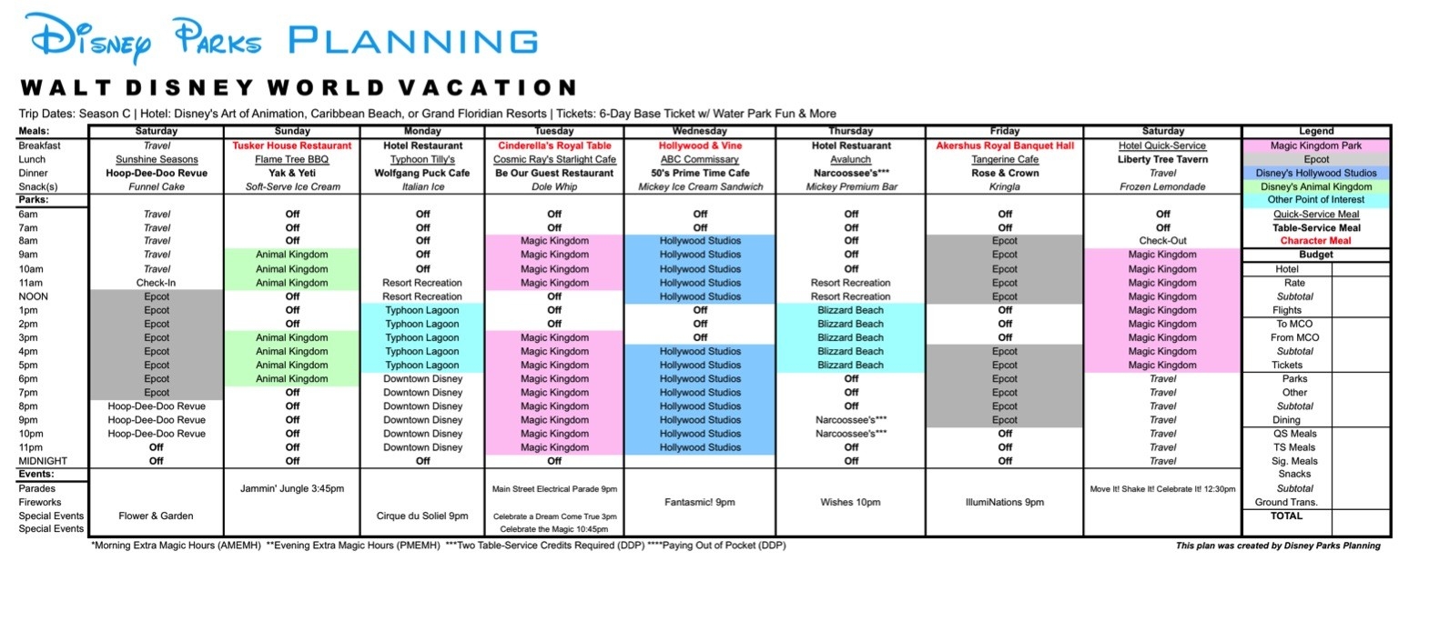 23 Images Of Disney World Itinerary Template Vacation-Custom Disney World Itenerary Template