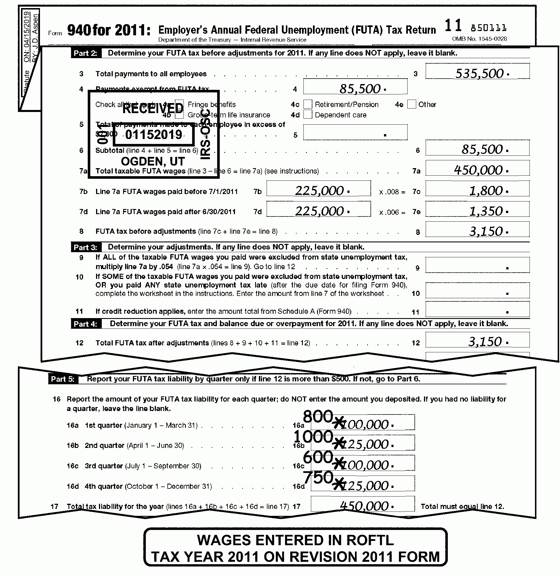 3.11.154 Unemployment Tax Returns | Internal Revenue Service-2020 Form W9 Blank