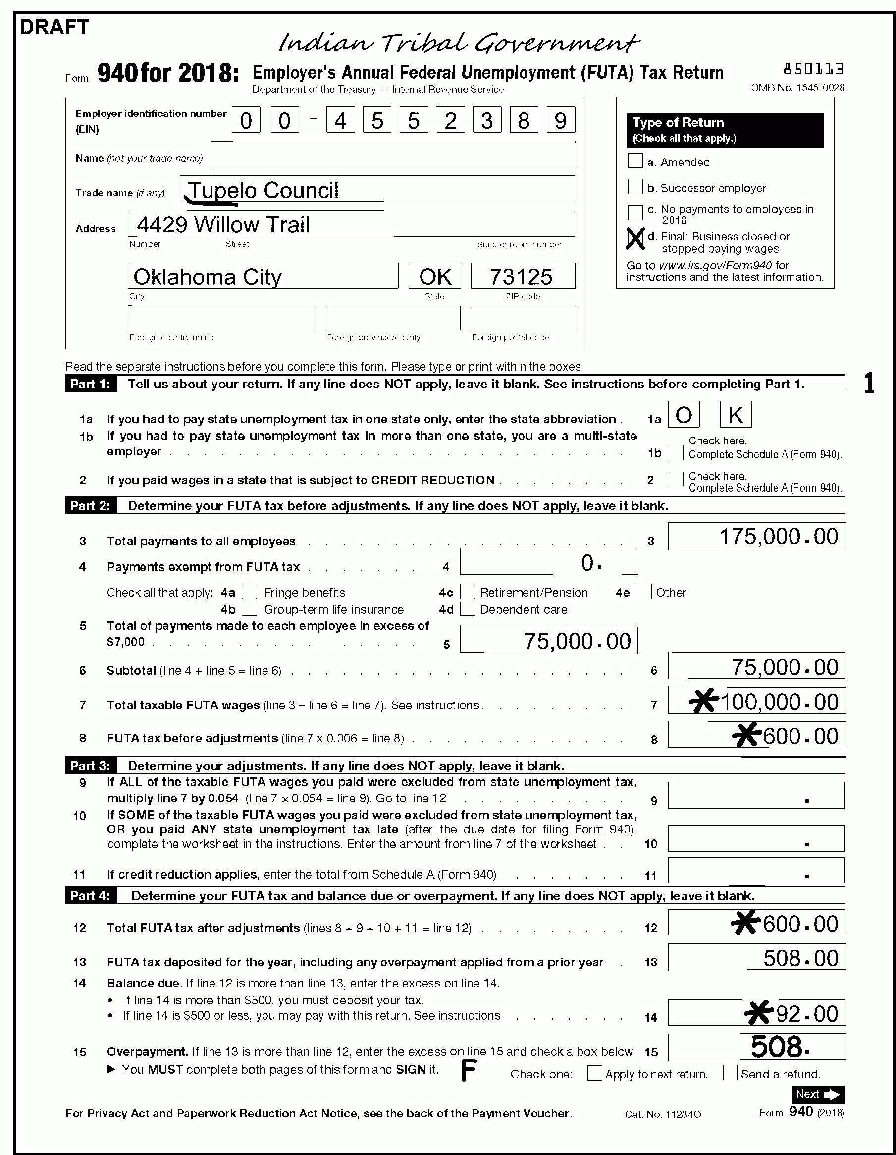 unemployment tax form 2020