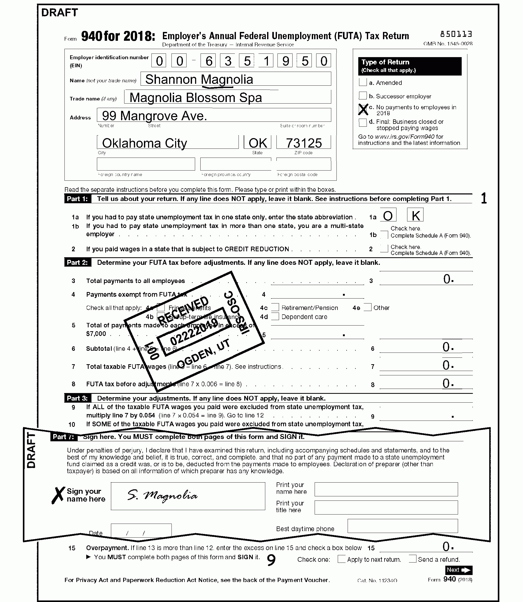 3.11.154 Unemployment Tax Returns | Internal Revenue Service-Blank Tn 2020 W9