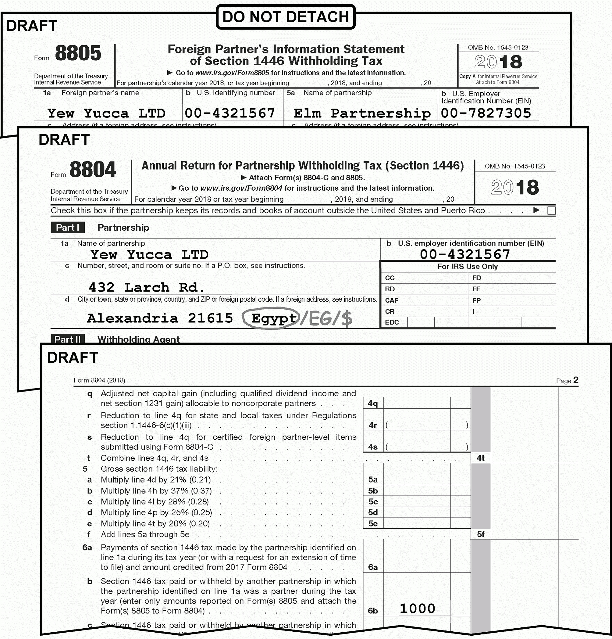 3.21.15 Foreign Partnership Withholding | Internal Revenue-Blank Tn 2020 W9