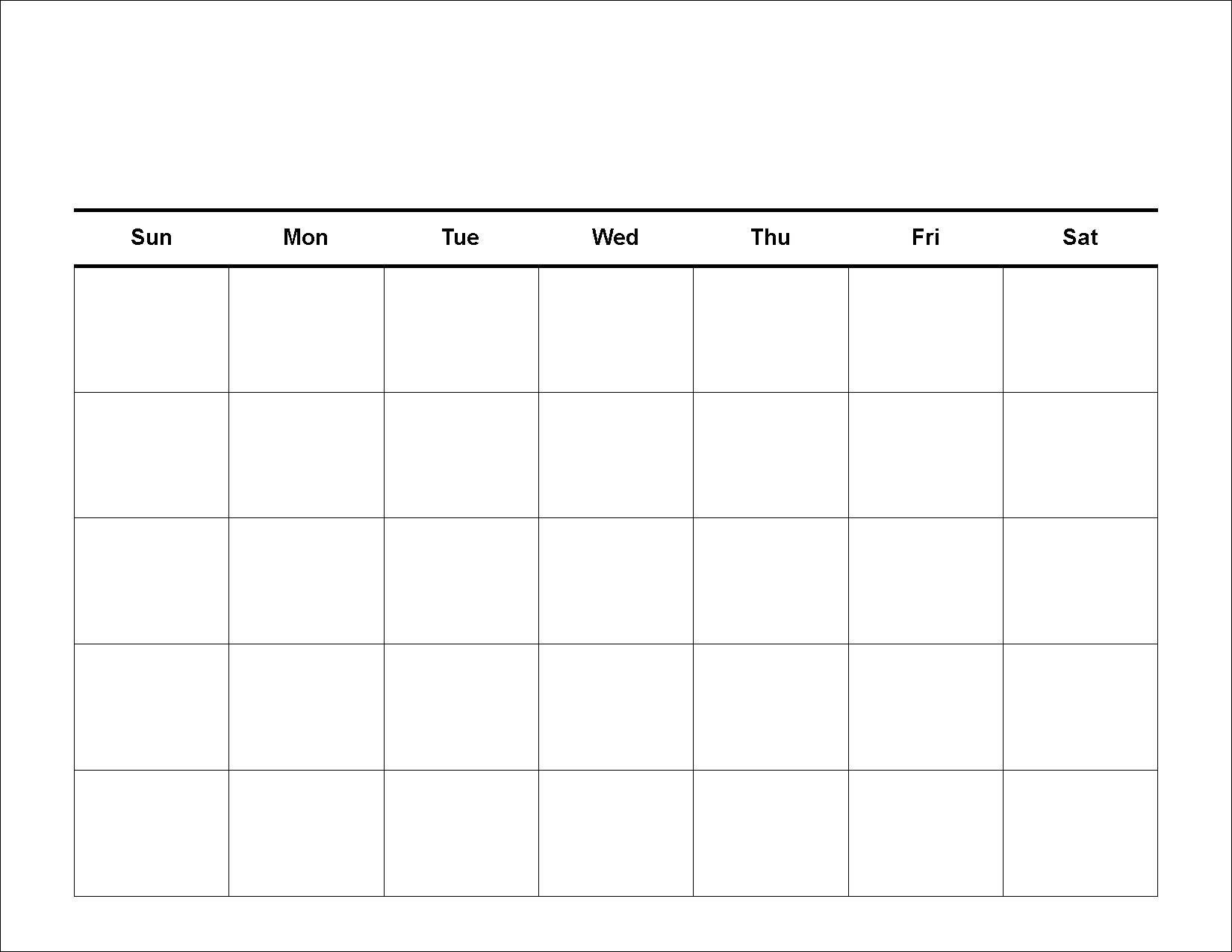 30 Day Blank Calendar Template 2 Week Blank Calendar-Blank Template For 30 Days