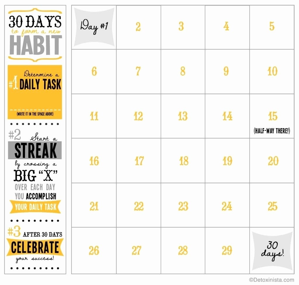 30 Day Calendar Template Inspirational Blank 30 Day Calendar-Blank Template For 30 Days