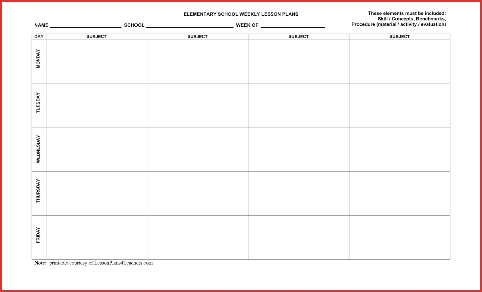 5 Day Calendar Monthly • Printable Blank Calendar Template-5 Day Calendar Template