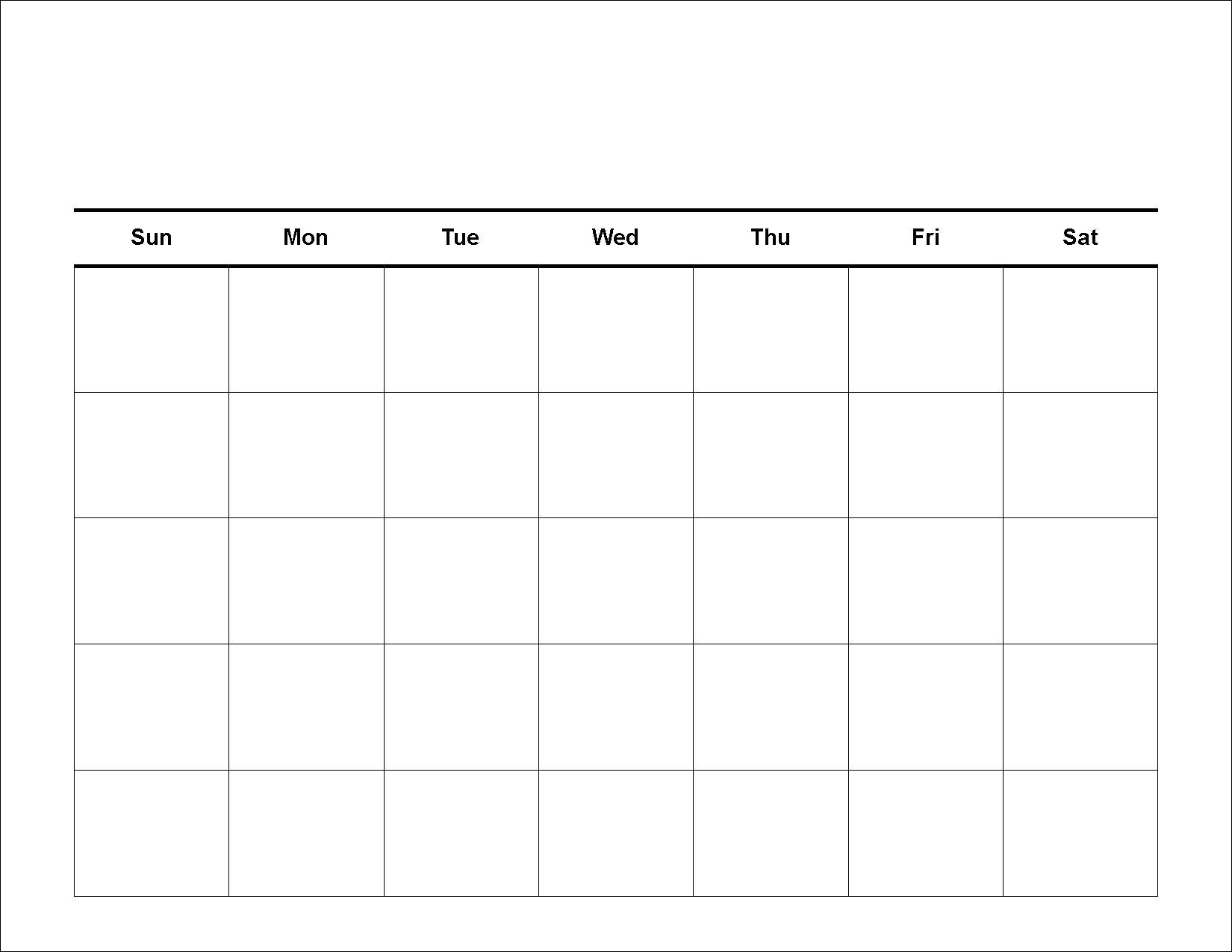 5 Day Week Calendar Printable - Calendar Inspiration Design-5 Day Week Calendar Templates