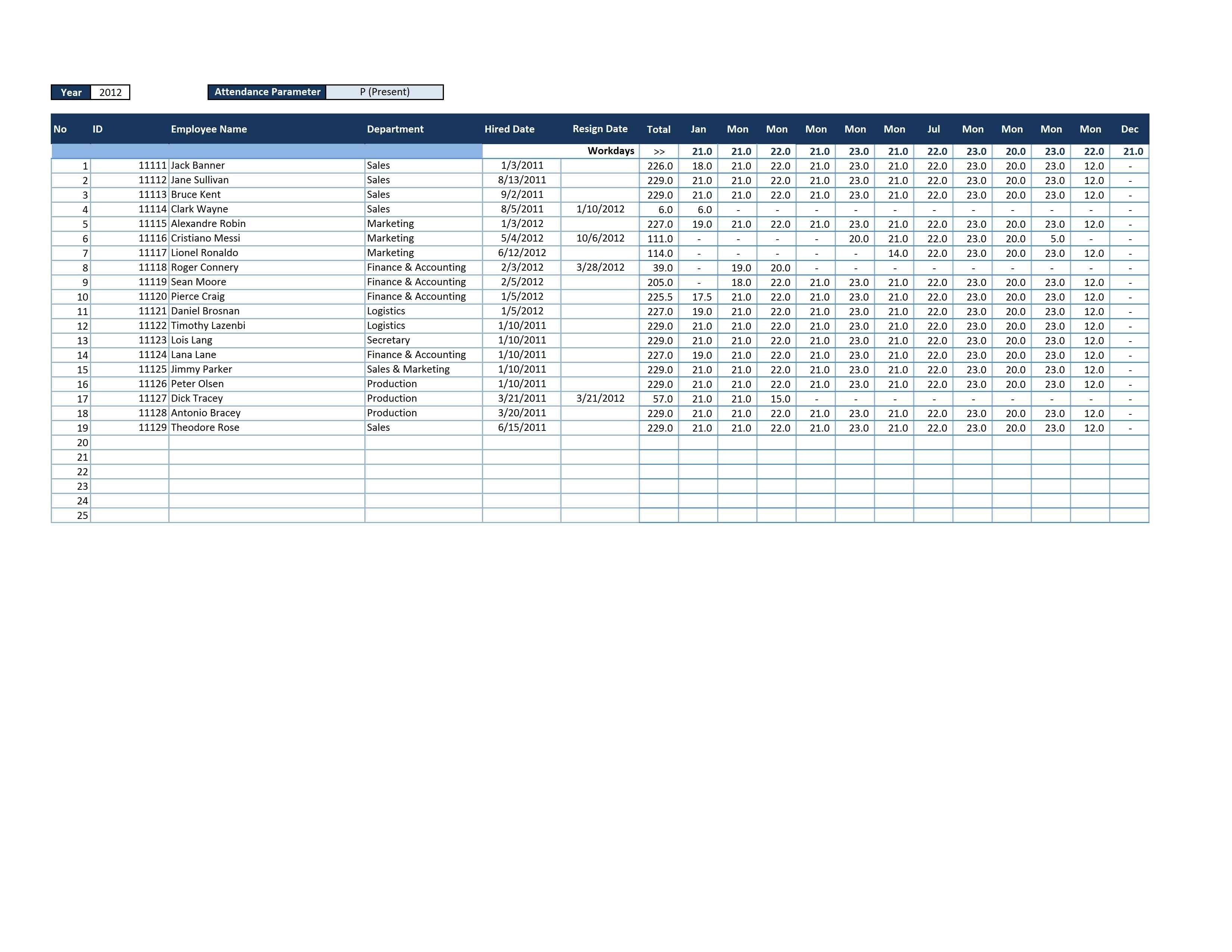 5 Excelindo Employee Attendance Calendar Lite V2 44 With-Attendance Calendars For Employee Template