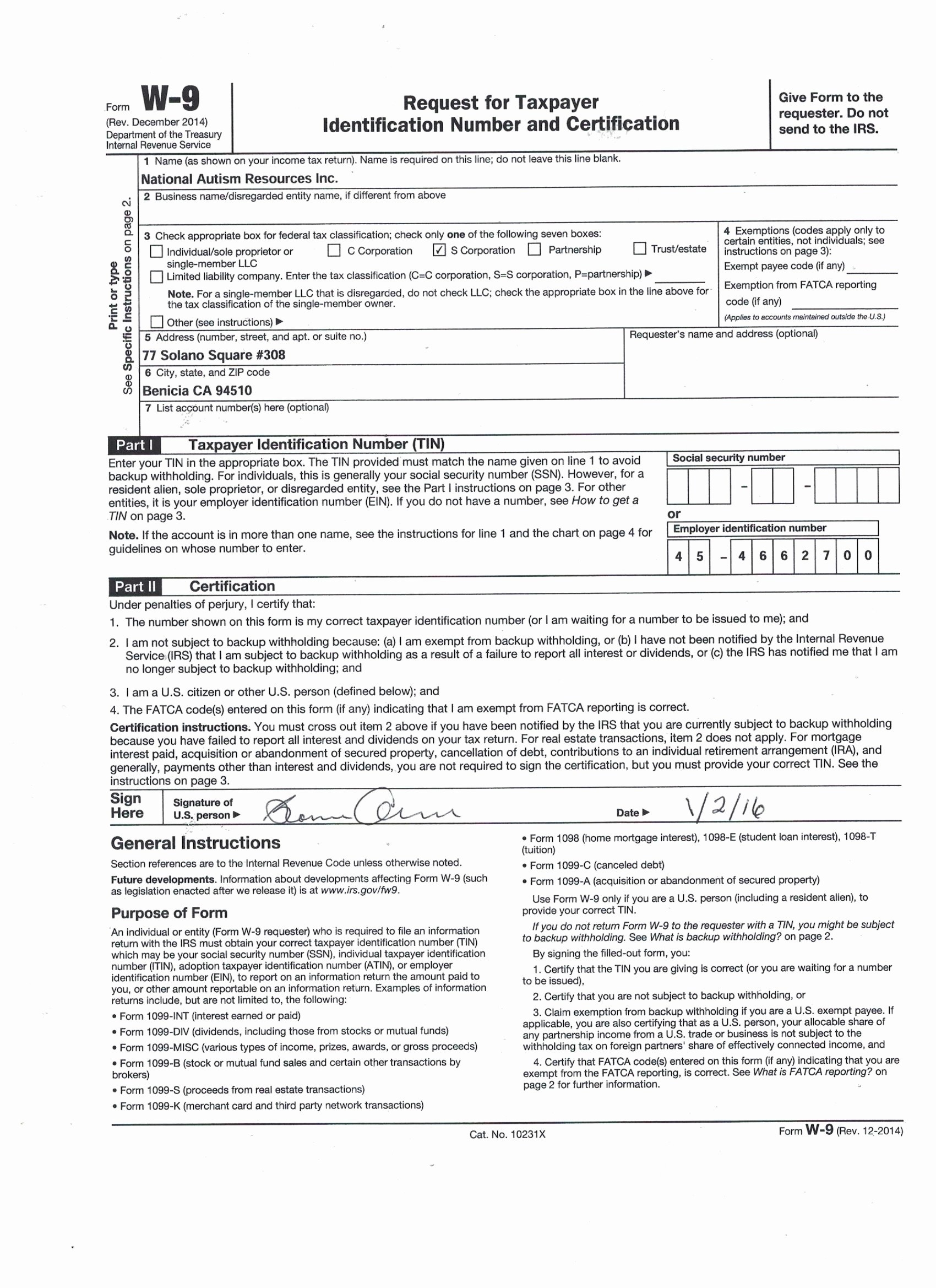 Printable Blank W 9 Form 2024 Jody Magdalena