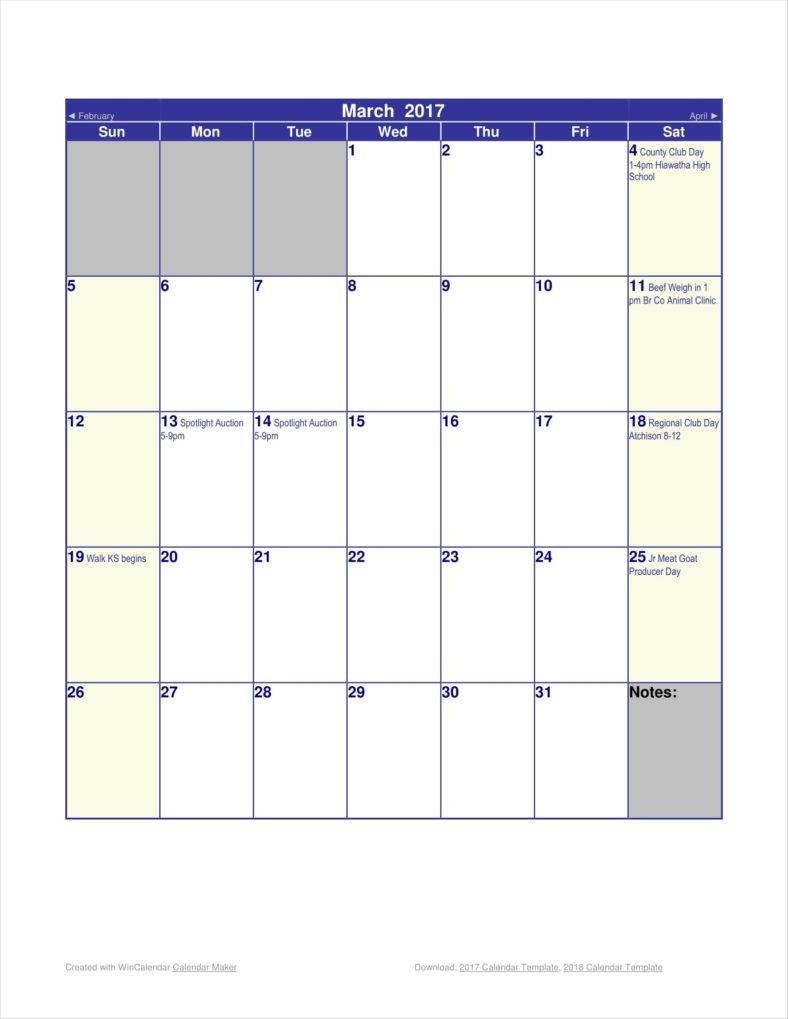 9+ Daycare Calendar Templates Free Samples, Examples Formats-Preschool Word Excel Calendar Template