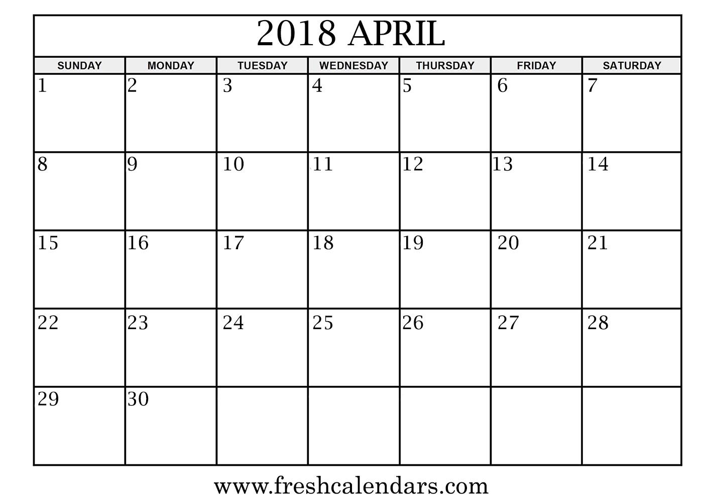 April 2018 Calendar Printable - Fresh Calendars-Blank Calendar With Lines Template