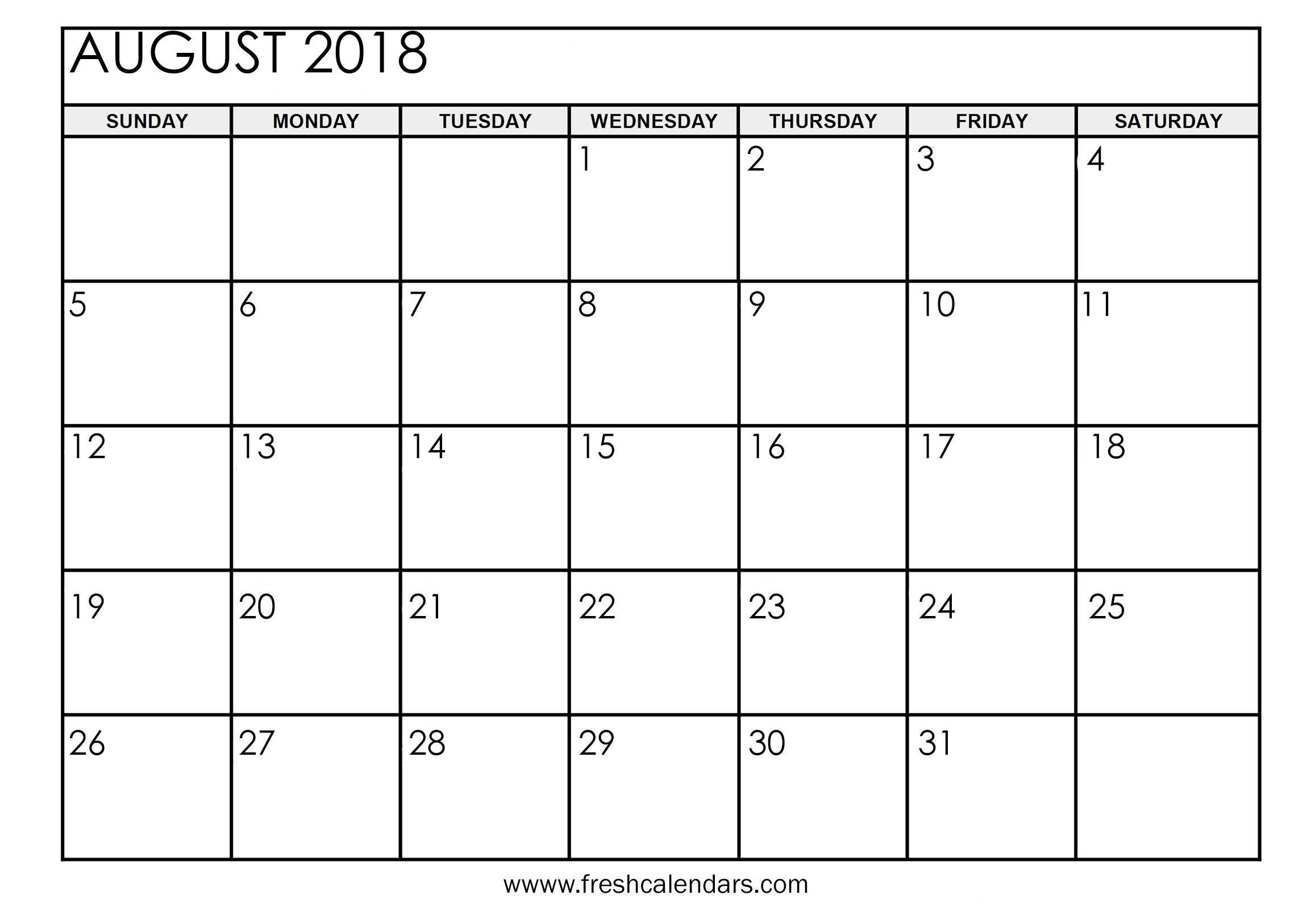 August 2018 Calendar Printable - Fresh Calendars-8X 10 Monthly Calaendar Printable