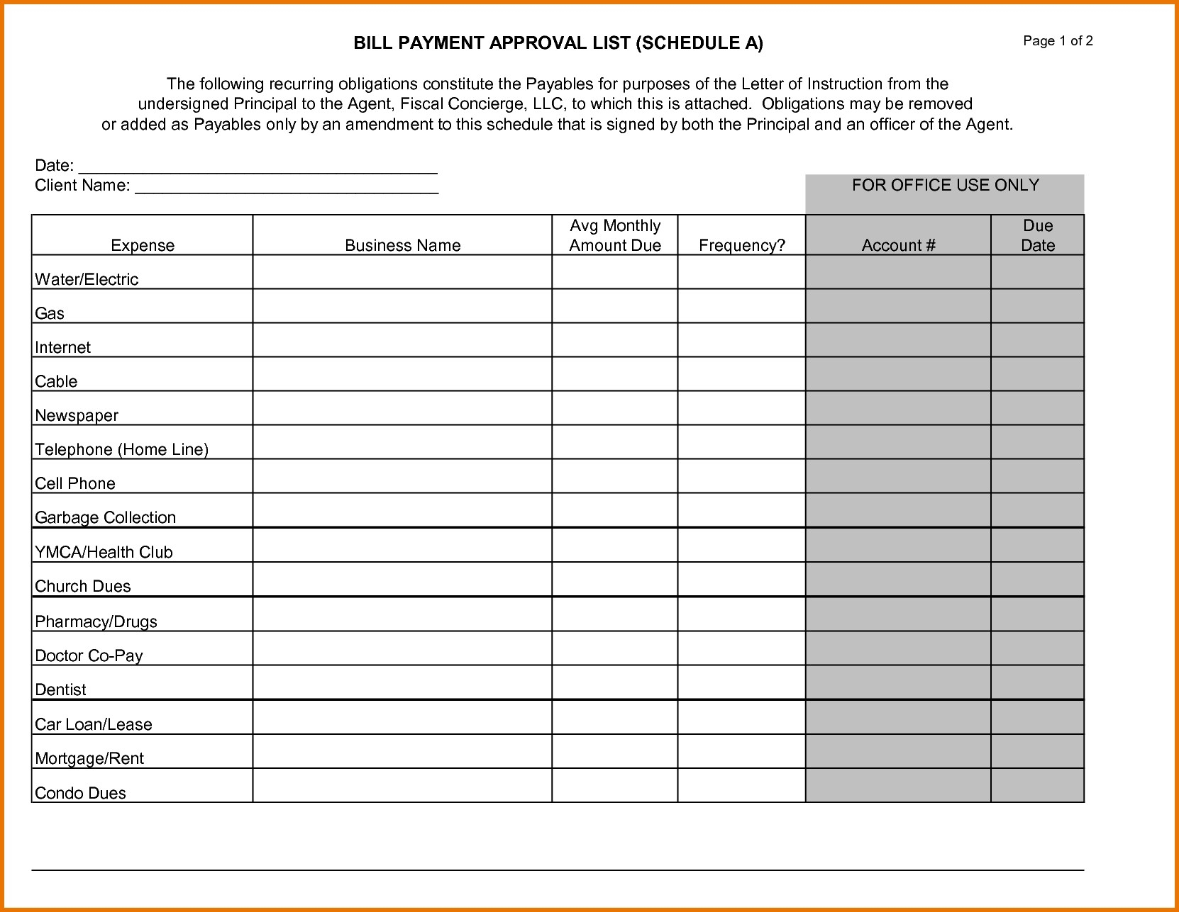 Bill Payment Calendar Template Fitted Photo Schedule For-Bill Paying Calendar Template Printable
