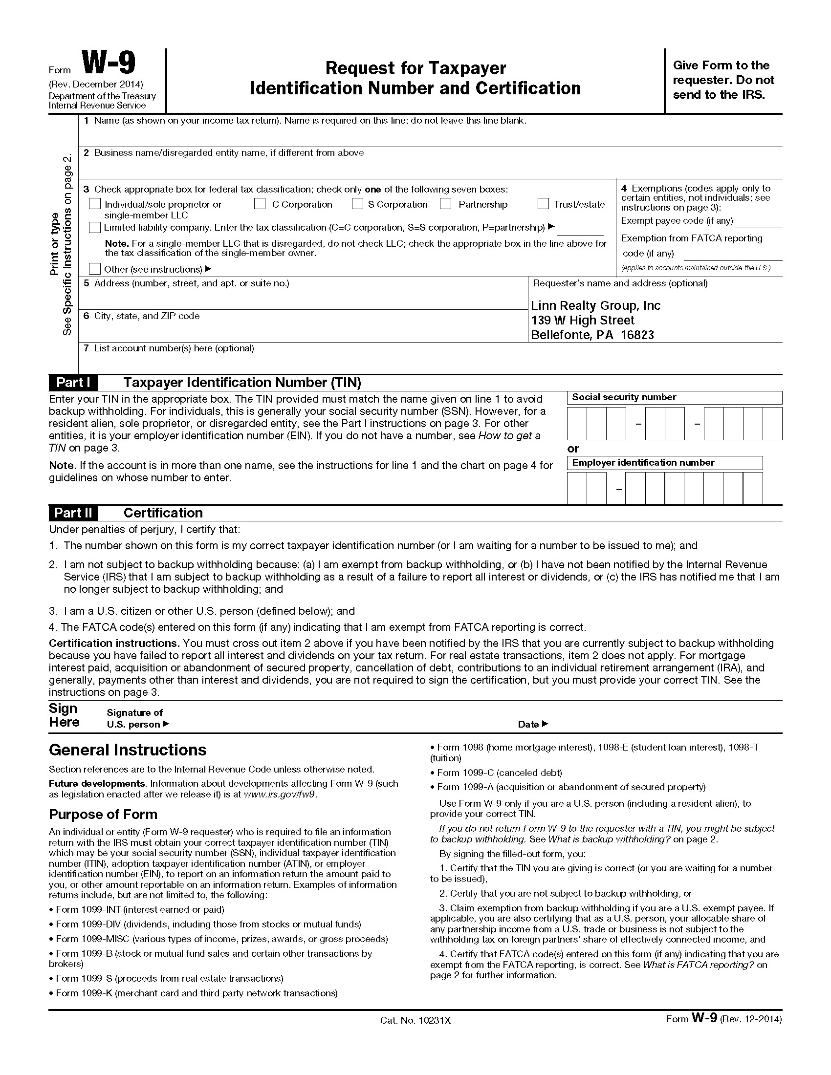Blank 2019 W 9 Form Printable | Calendar Template Printable-Blank W 9 Forms Printable 2020 Irs