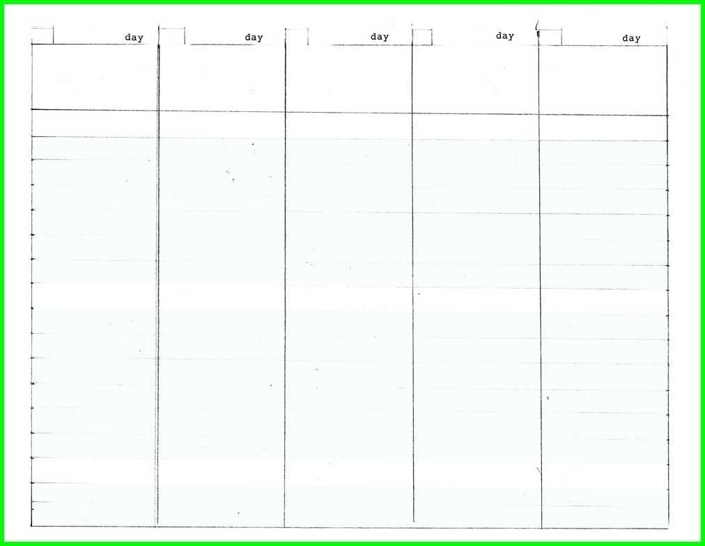 Blank Calendar Template 5 Day | Beauty Calendar Printable-5 Day Calendar Template