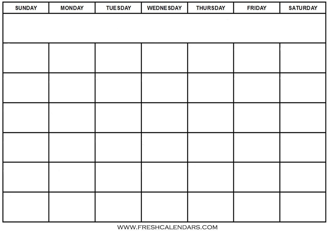 Blank Calendar: Wonderfully Printable 2019 Templates-Fill In Blank Calendar Template