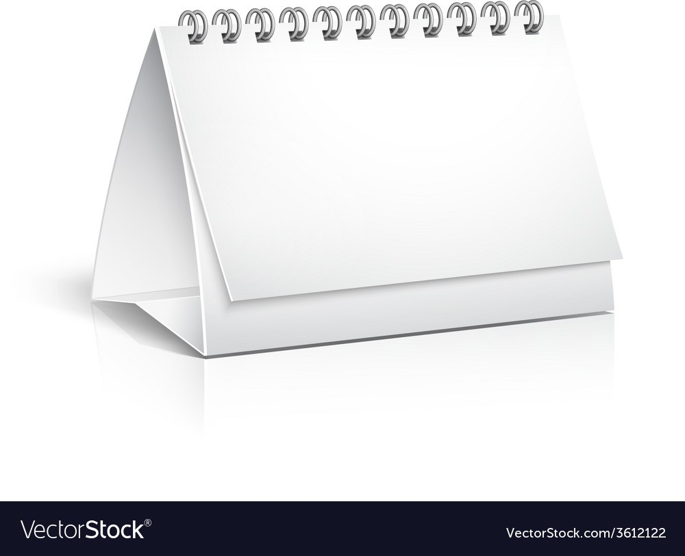 Blank Spiral Desktop Calendar-Blank Spiral Bound Calendar