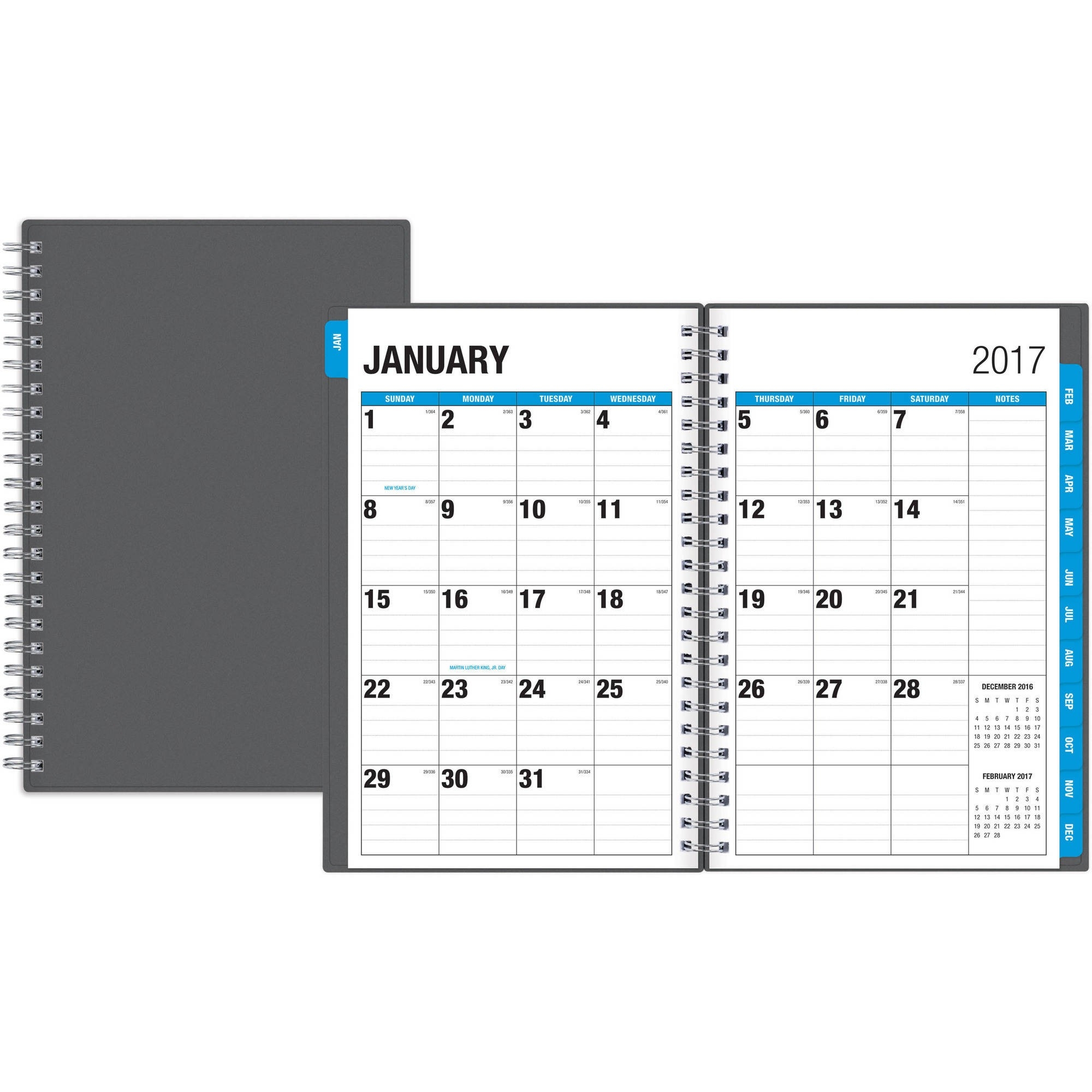 Blue Sky The Big Picture 5&quot; X 8&quot; Weekly/monthly Planner, 2017-5X8 Monthly Planner Calendar