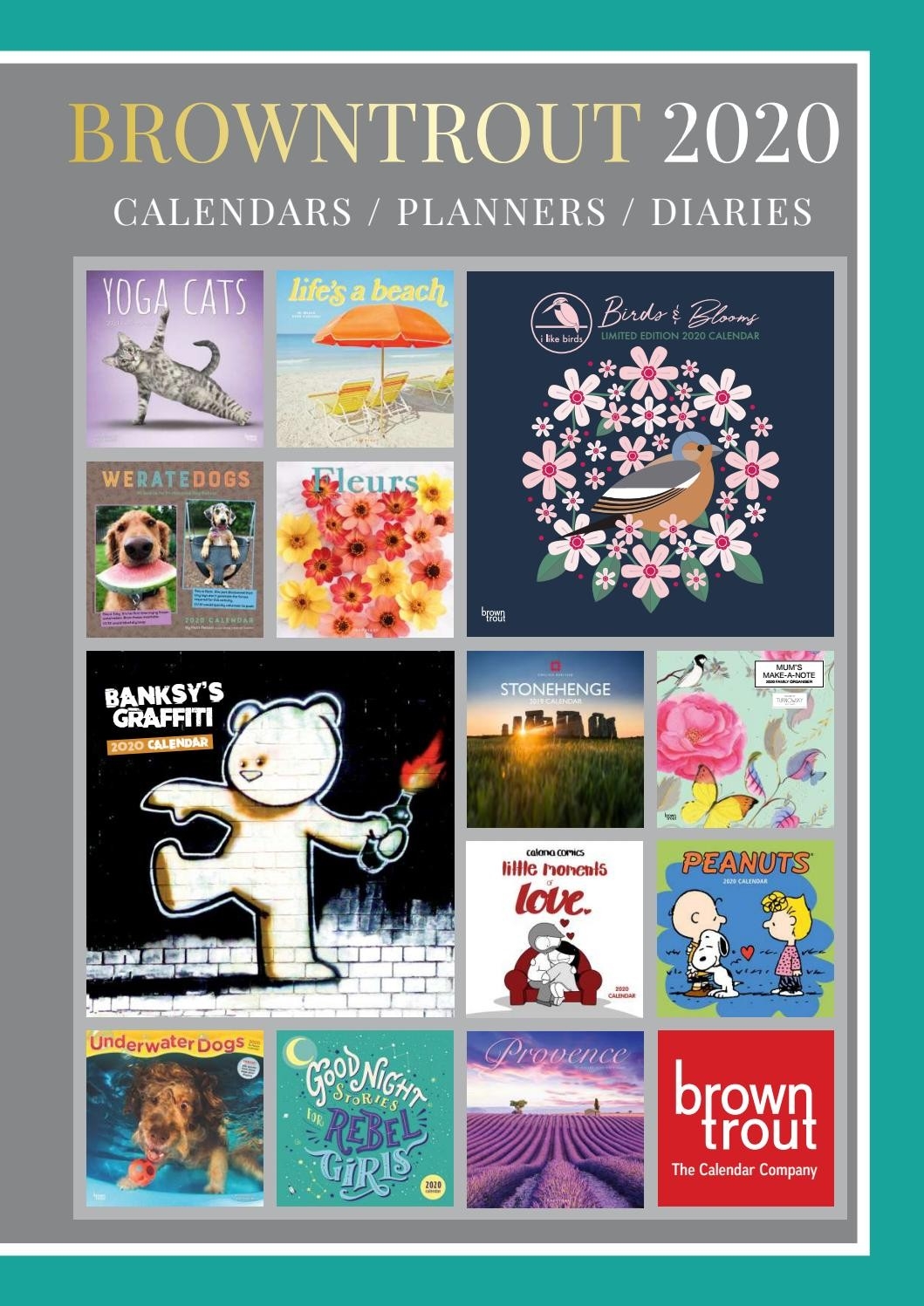 Browntrout Publishers Ltd Uk 2020 Calendar Catalogue By-202 Calendar Printable With Jewish Holidays