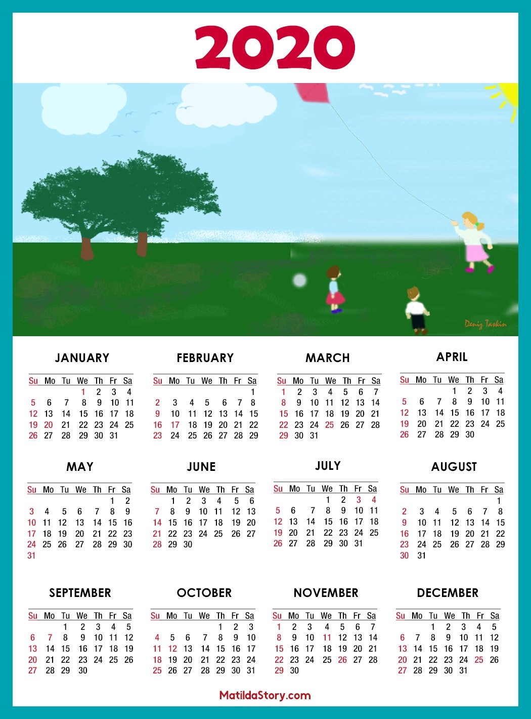 Calendar 2020 Printable With Us Holidays Ss – Matildastory-Printable Usa 2020 Calendar With Holidays