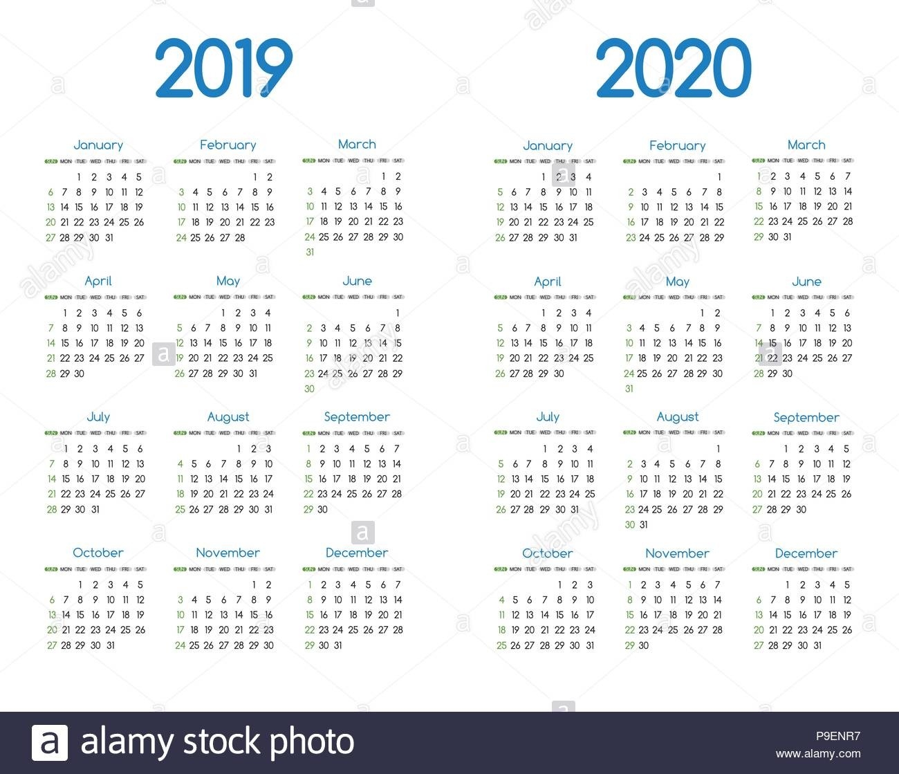 Europe Holidays 2020 Calendar 