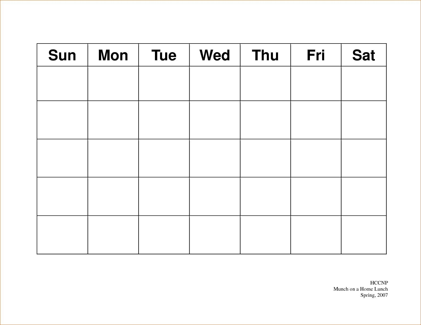 Calendar 5 Day Weekly Calendar Template On 5 Week Calendar-5 Day Week Calendar Template