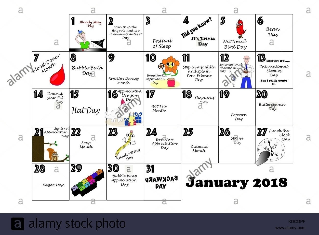 Calendar Holidays And Special Days • Printable Blank-Calendar Holidays Special And Wacky Days