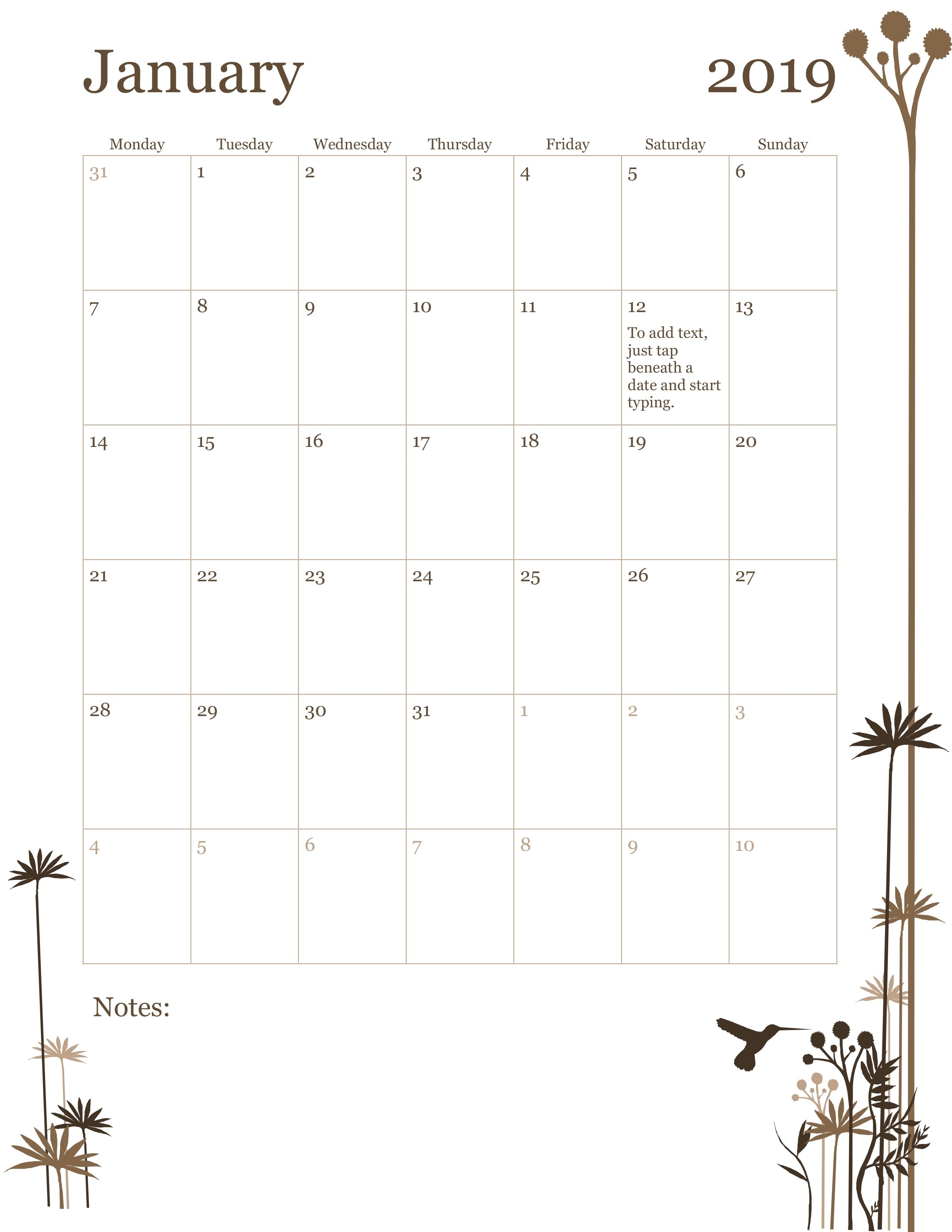 12 months to view monthly calendar calendar template printable