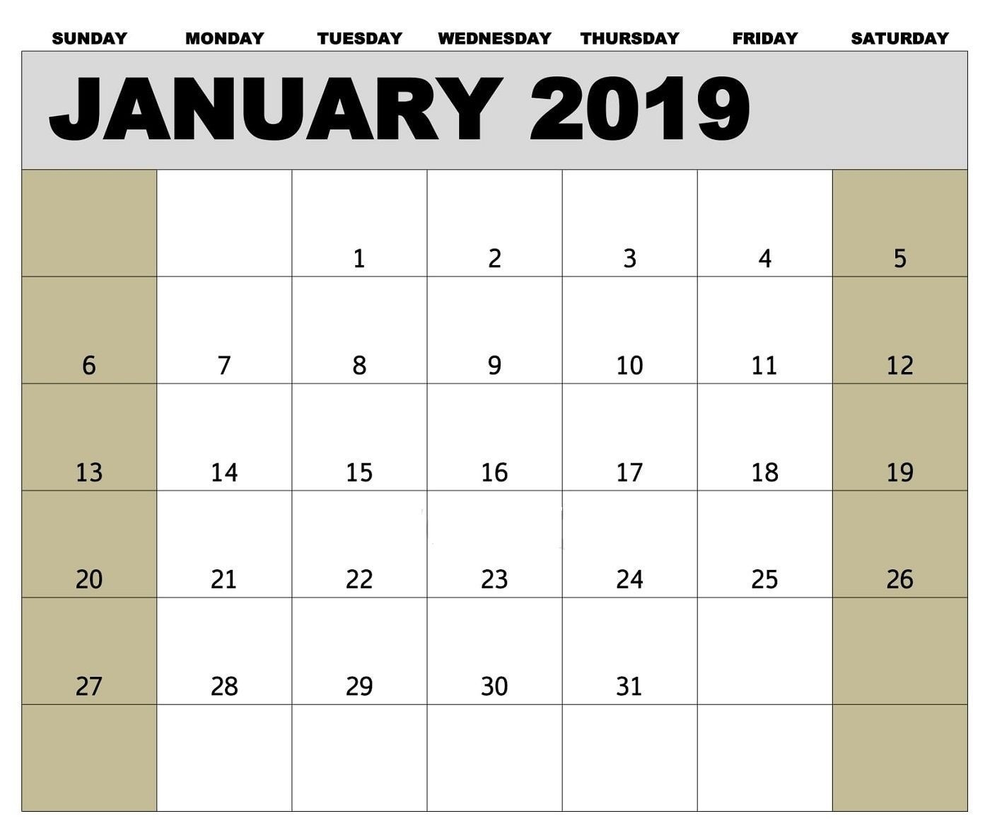Canada Holidays Calendar For January 2019 | Template Of-2020 Biweekly Pay Calendar Template