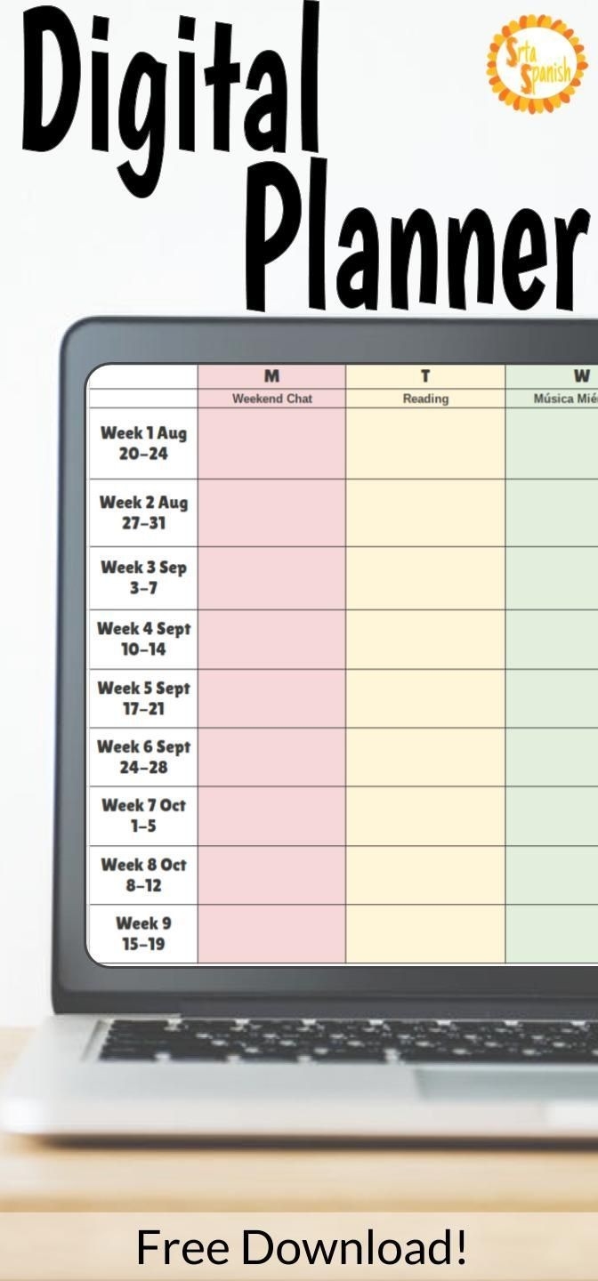 Free Google Drive Planner Template Calendar Template Printable