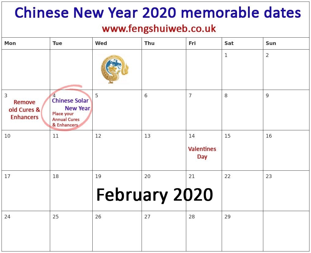 Chinese New Year Feng Shui 2020 - Everything You Need To-January 2020 Chinese Calendar