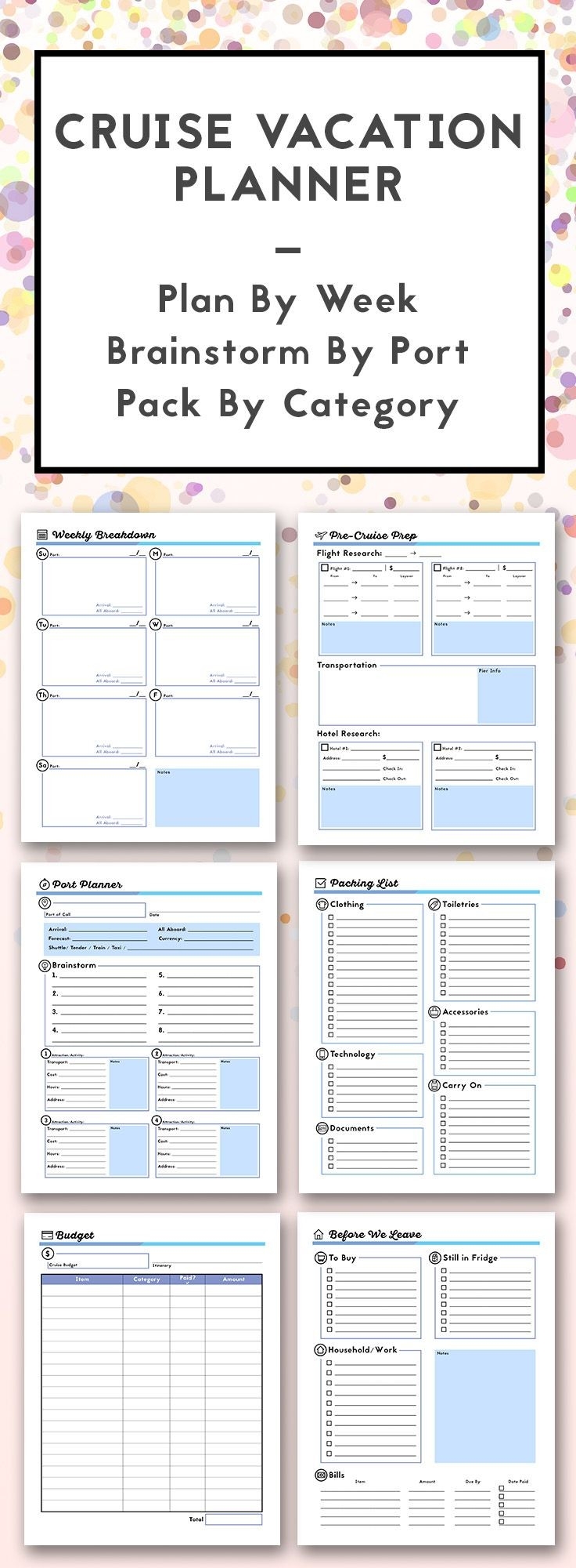 Fillable Itinerary Template Disney | Calendar Template Printable