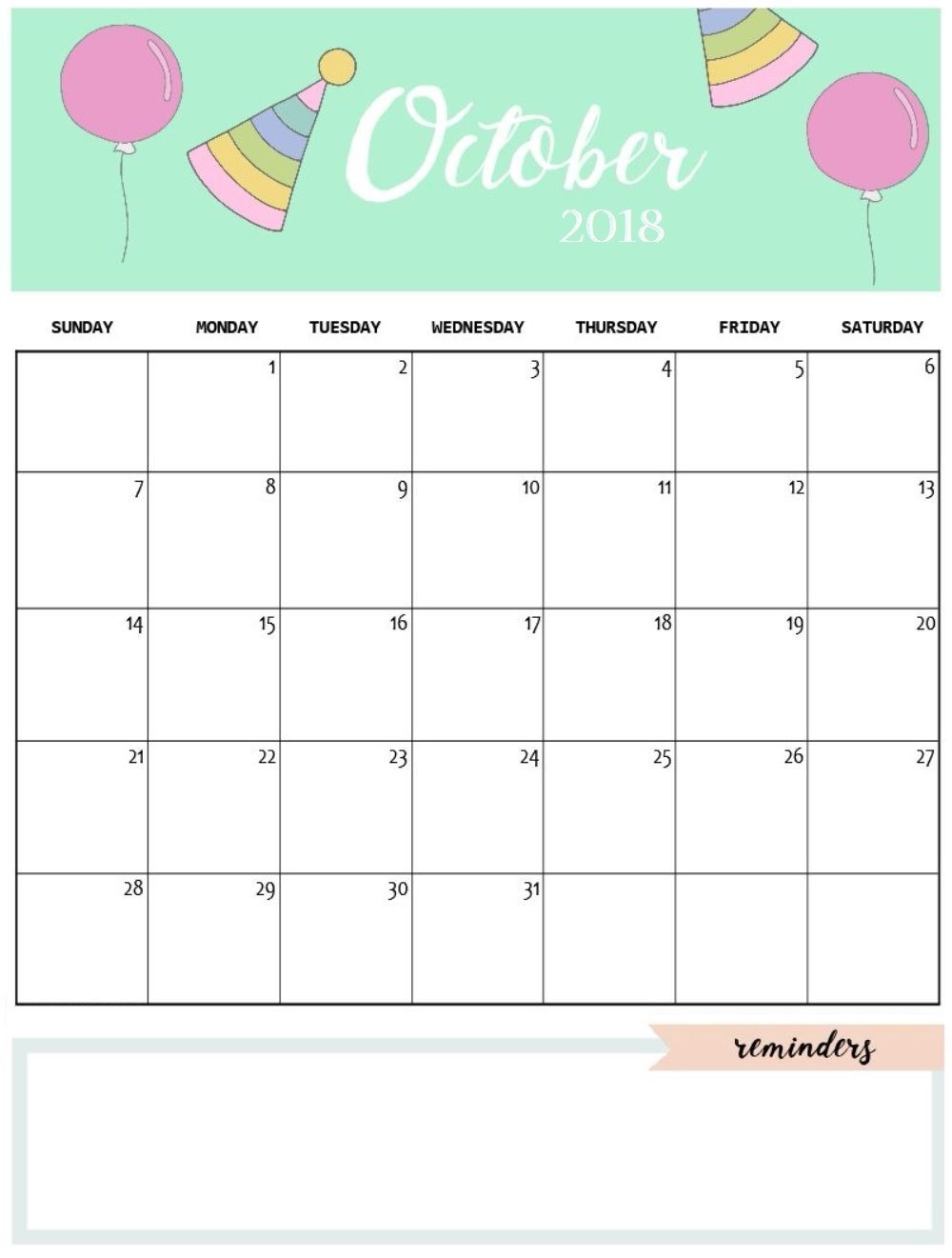 Cute October 2018 Calendar Template | Calendars | October-October 2020 8.5 X 14 Landscape Editable Printable Calendar Templates