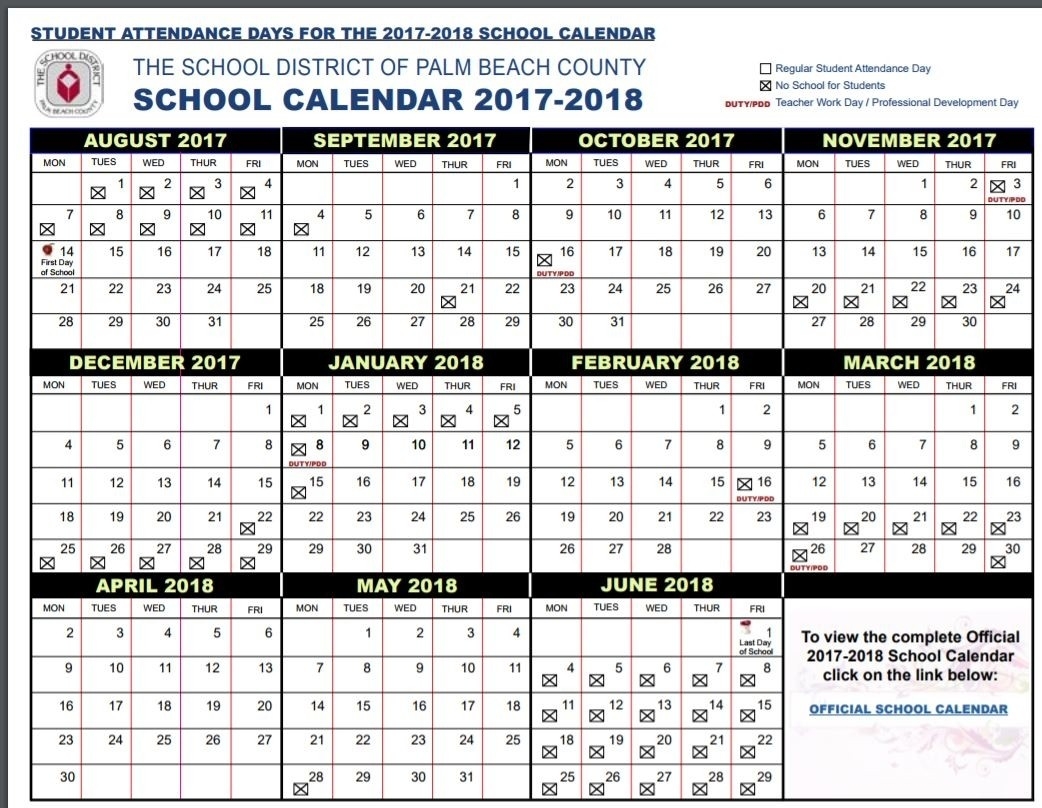 Dashing Calendar School District Palm Beach • Printable-Beach Calendar With Blanks
