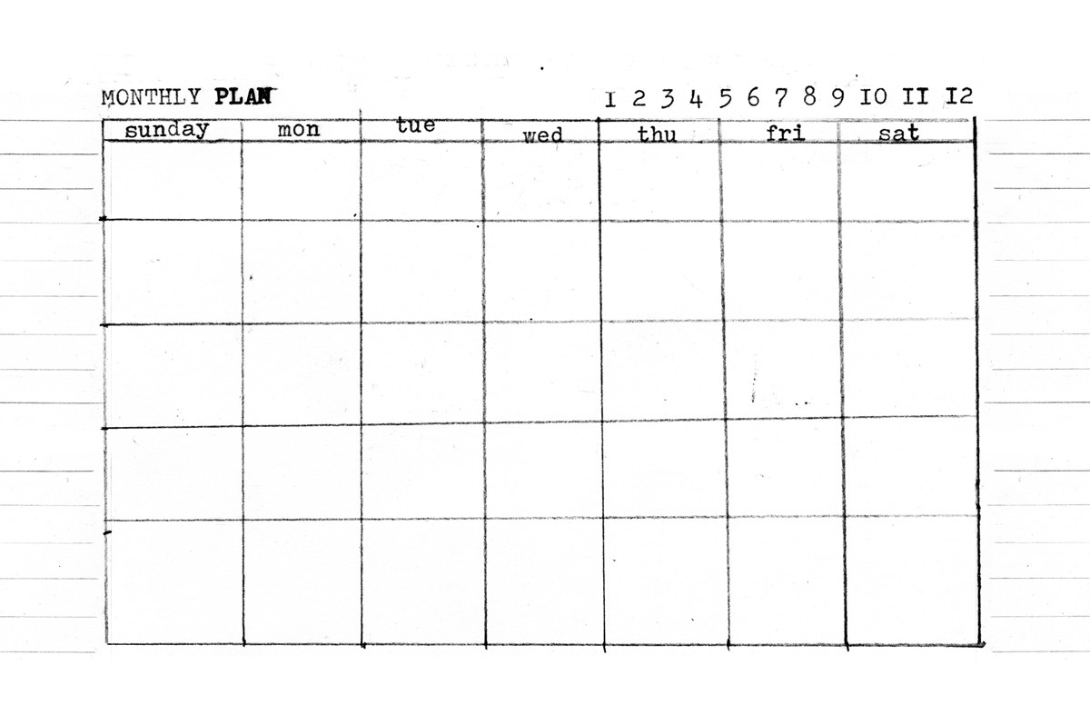 6 Month Planner Template Calendar Template Printable 7563