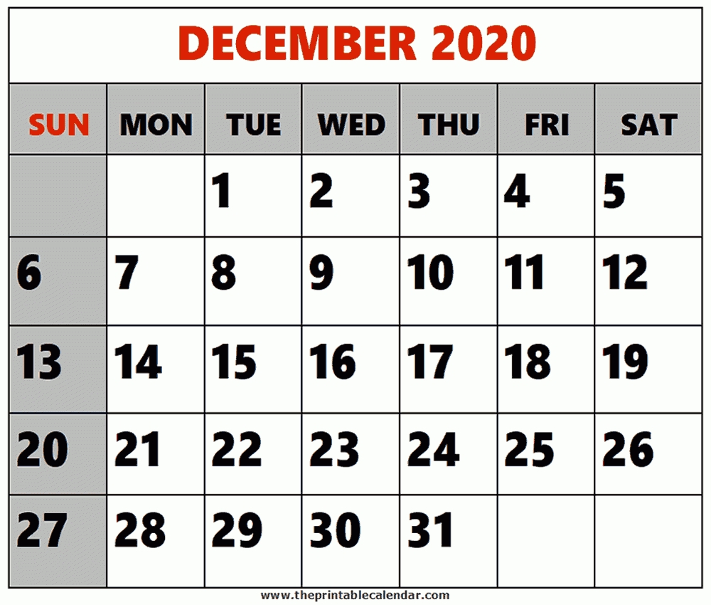 December 2020 Printable Calendars-2020 August September Octobercalendar Monthly