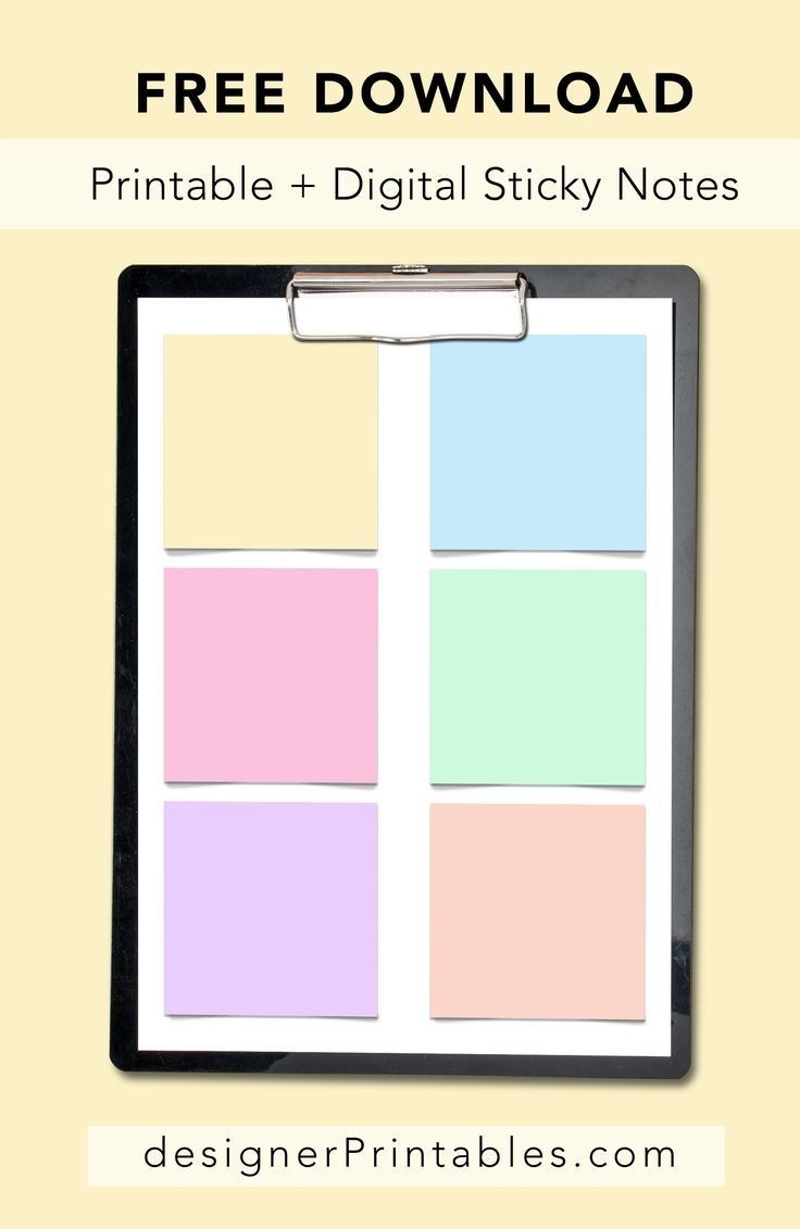 Digital Sticker Sticky Notes For Your Goodnotes App Digital-Free Sticky Note Calendar Template