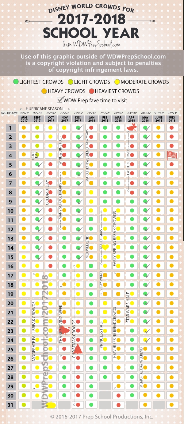 Disney World 2018-2019 Crowd Calendar (Best Times To Visit-Wdw Crowd Calendar January 2020