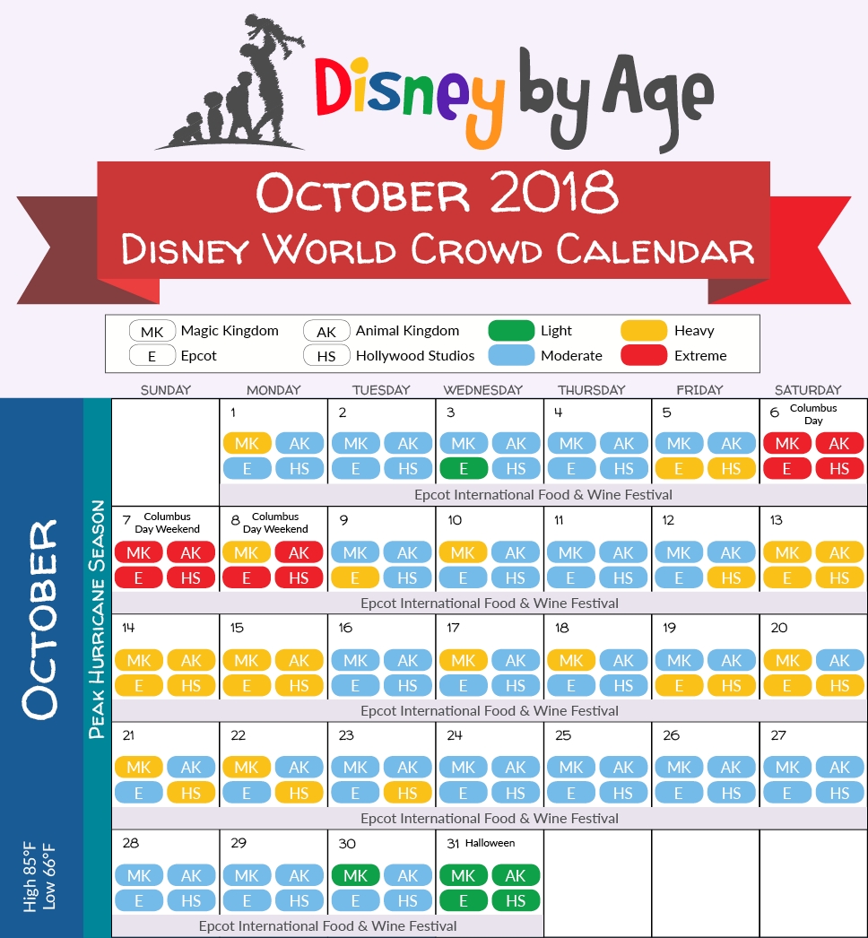 Disney World Crowd Calendar 2018 And 2019-January 2020 Crowd Calendar